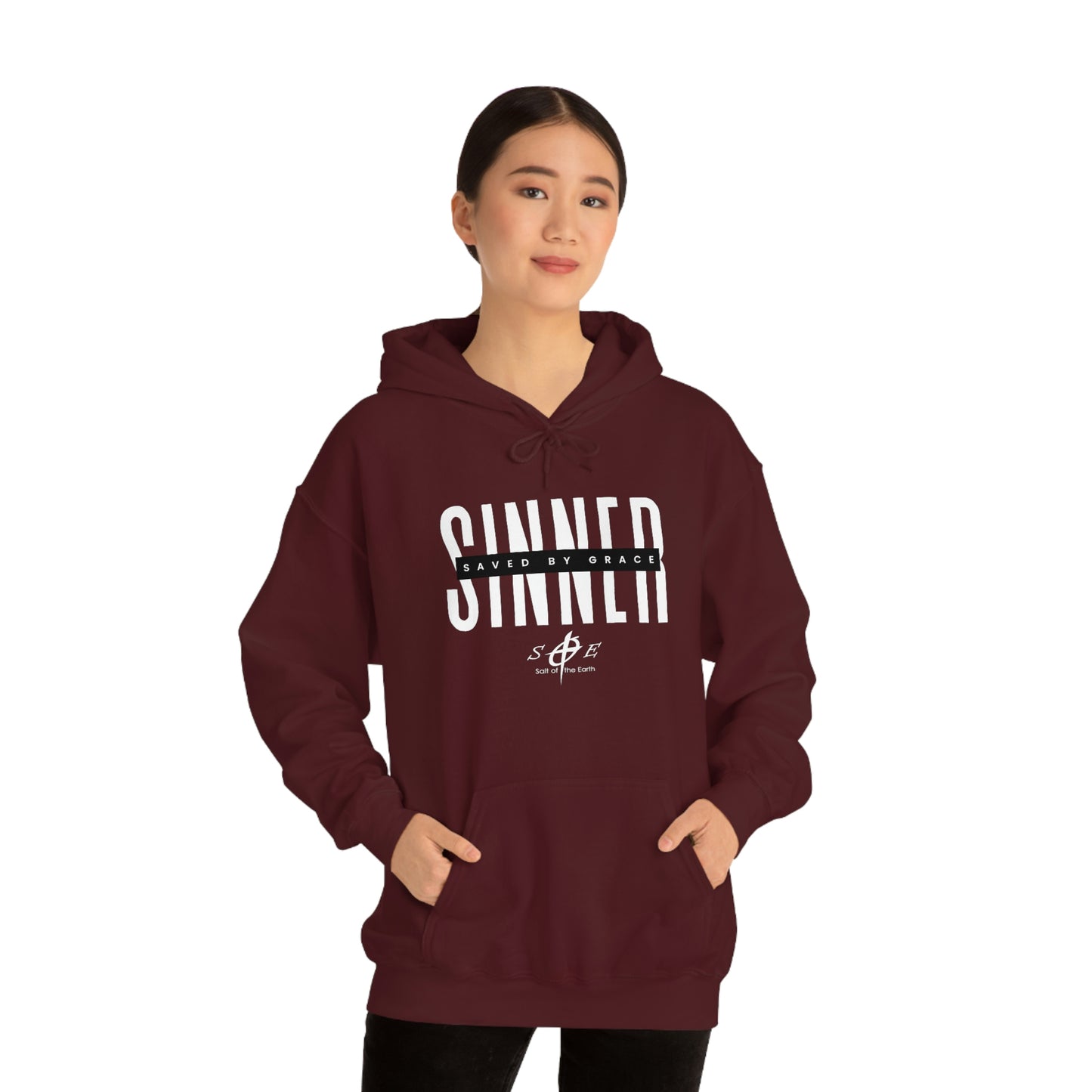 Sinner Saved by Grace - Unisex Heavy Blend™ Hooded Sweatshirt