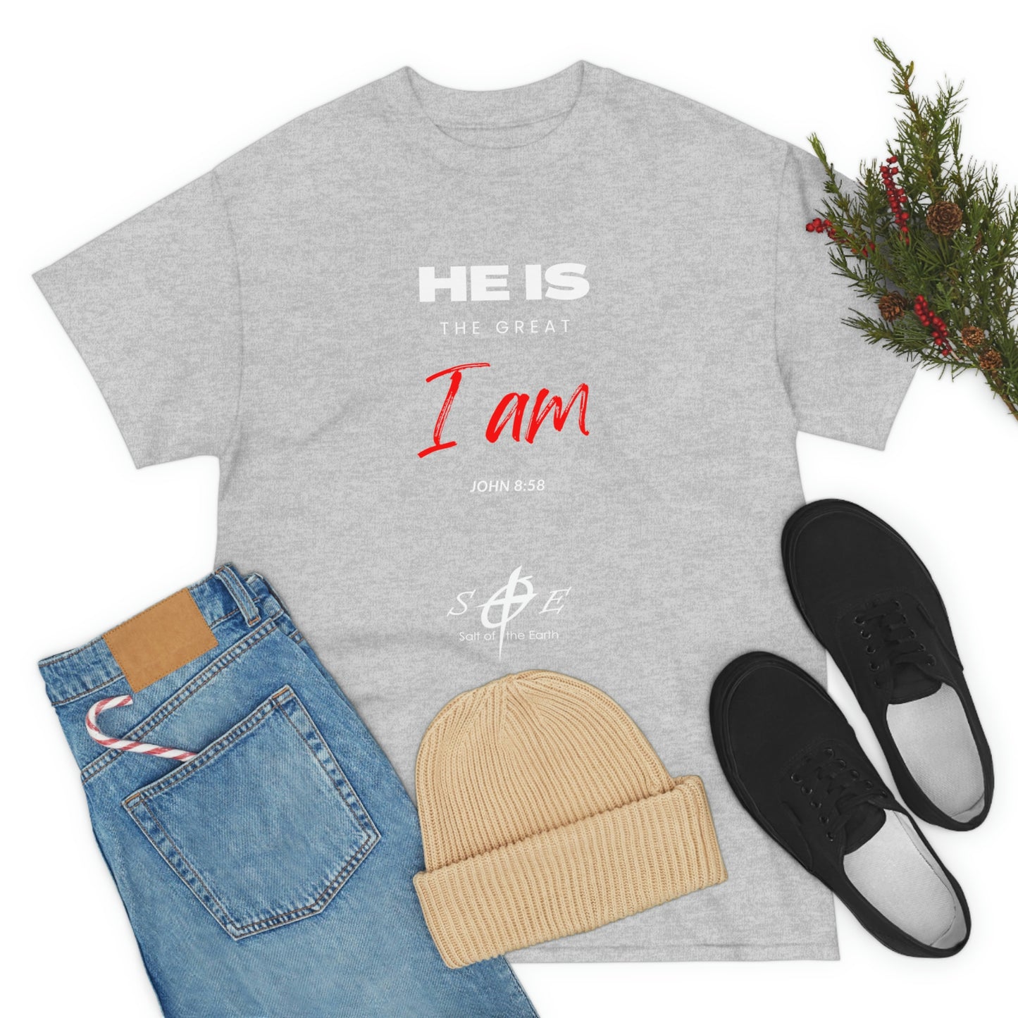 He Is the Great I Am - Unisex Heavy Cotton Tee