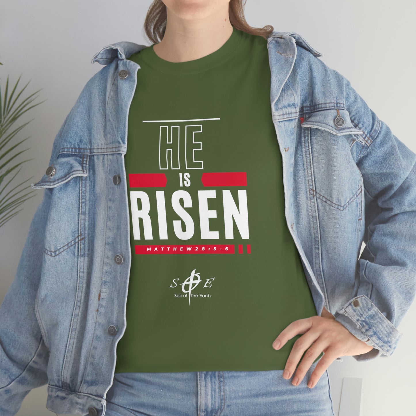 He is Risen Unisex Heavy Cotton Tee