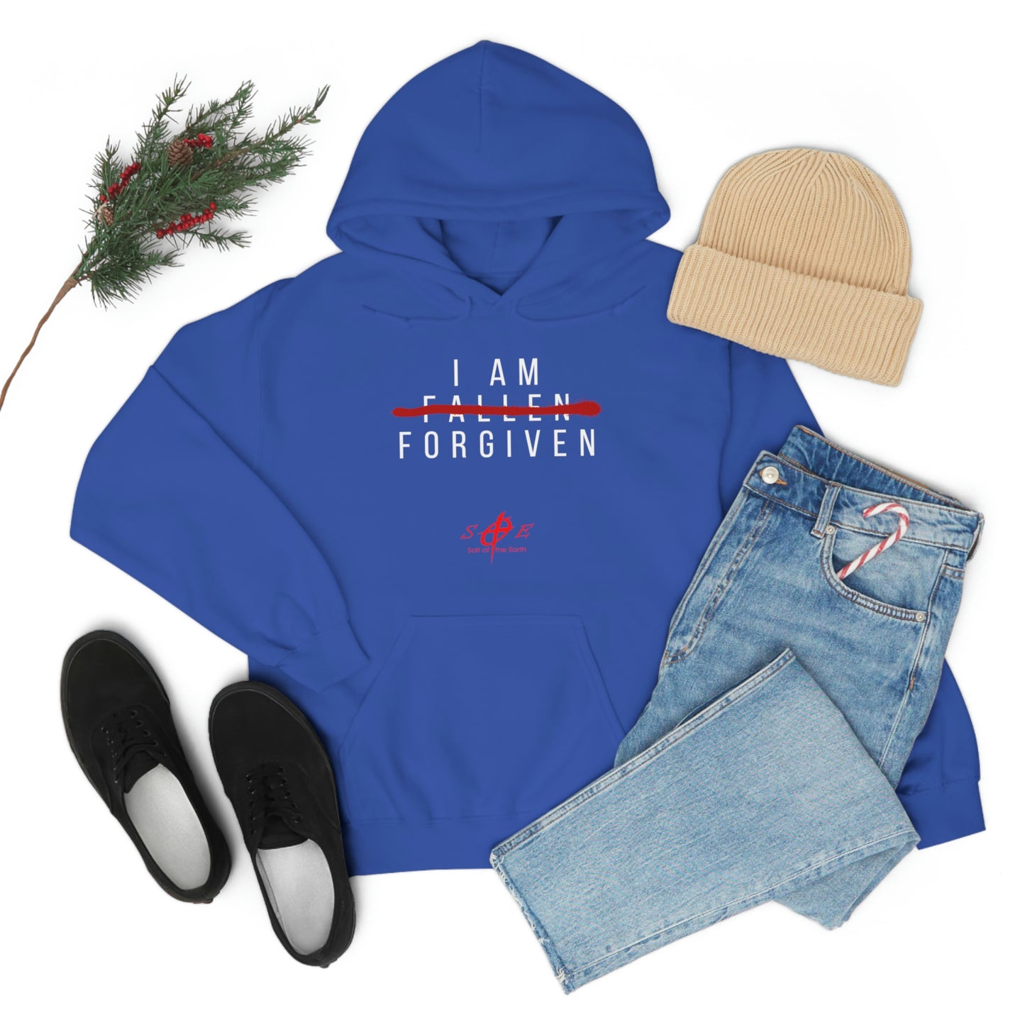 I am Fallen Forgiven - Unisex Heavy Blend™ Hooded Sweatshirt