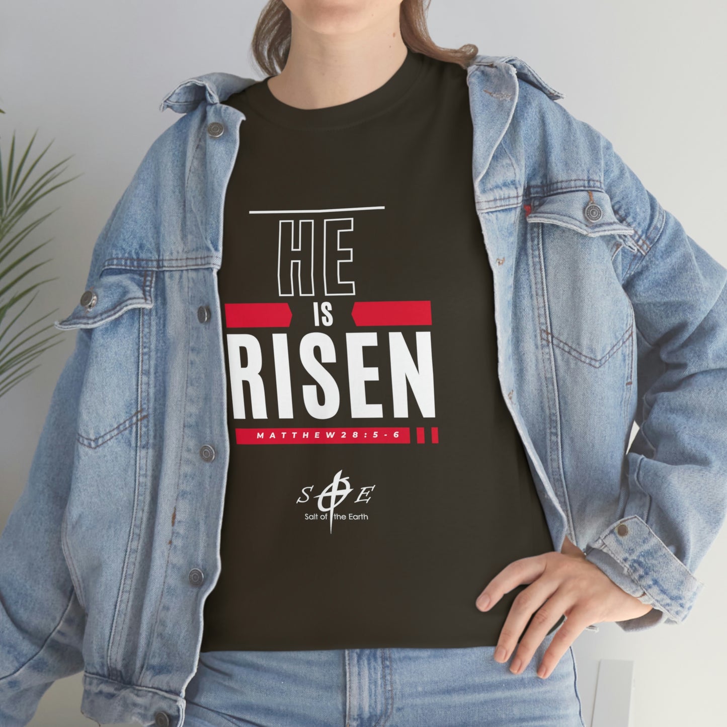 He is Risen Unisex Heavy Cotton Tee