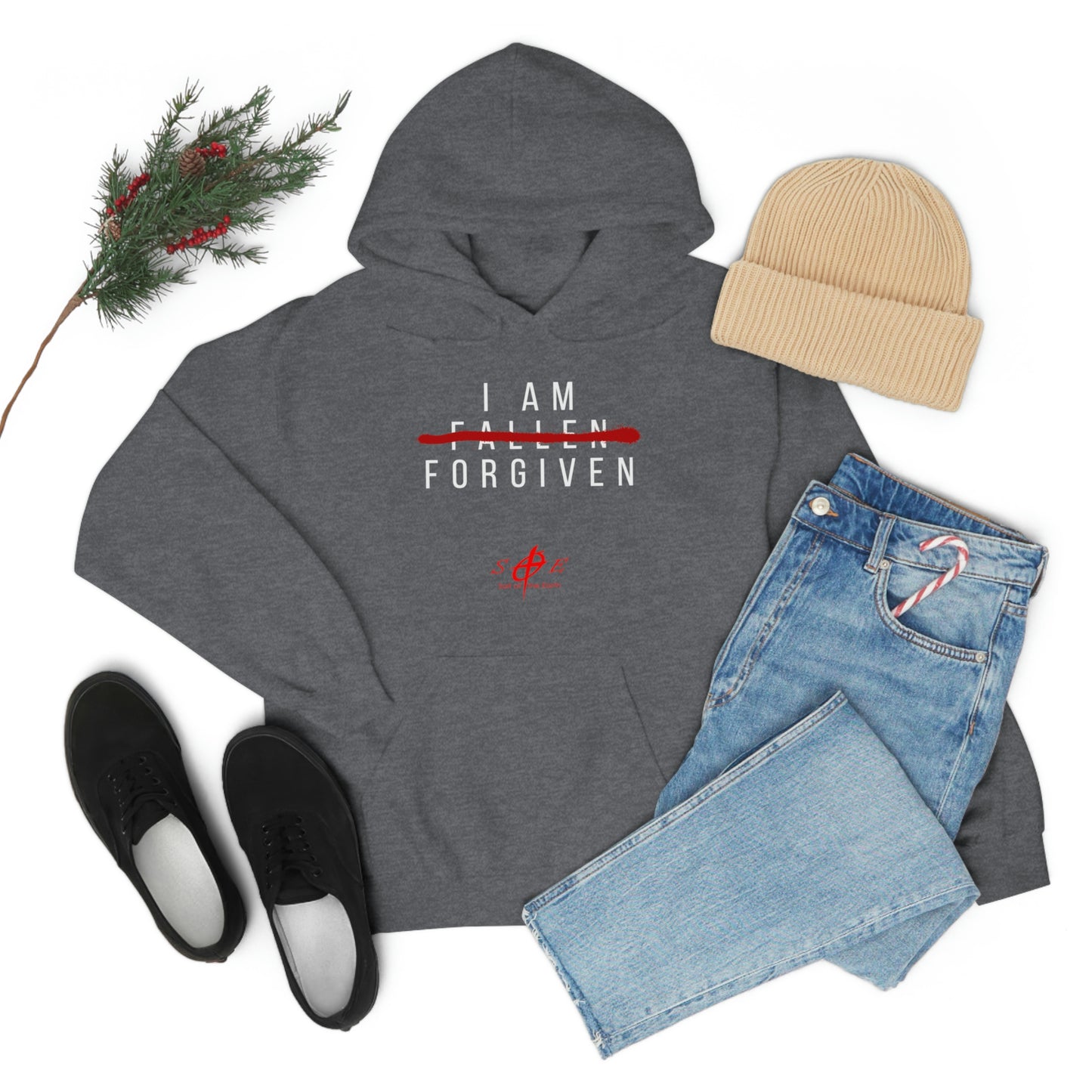 I am Fallen Forgiven - Unisex Heavy Blend™ Hooded Sweatshirt