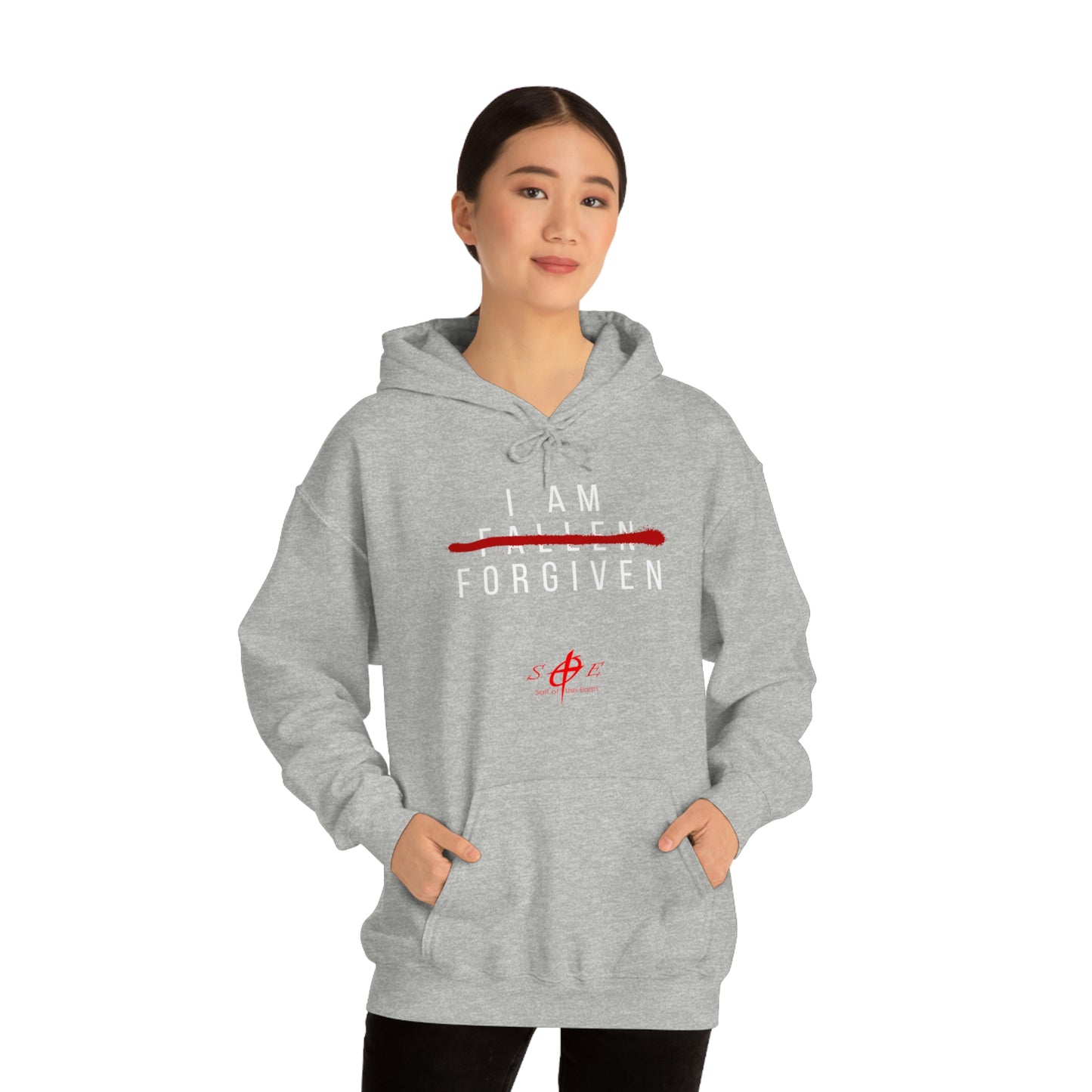 I am Fallen Forgiven - Unisex Heavy Blend™ Hooded Sweatshirt