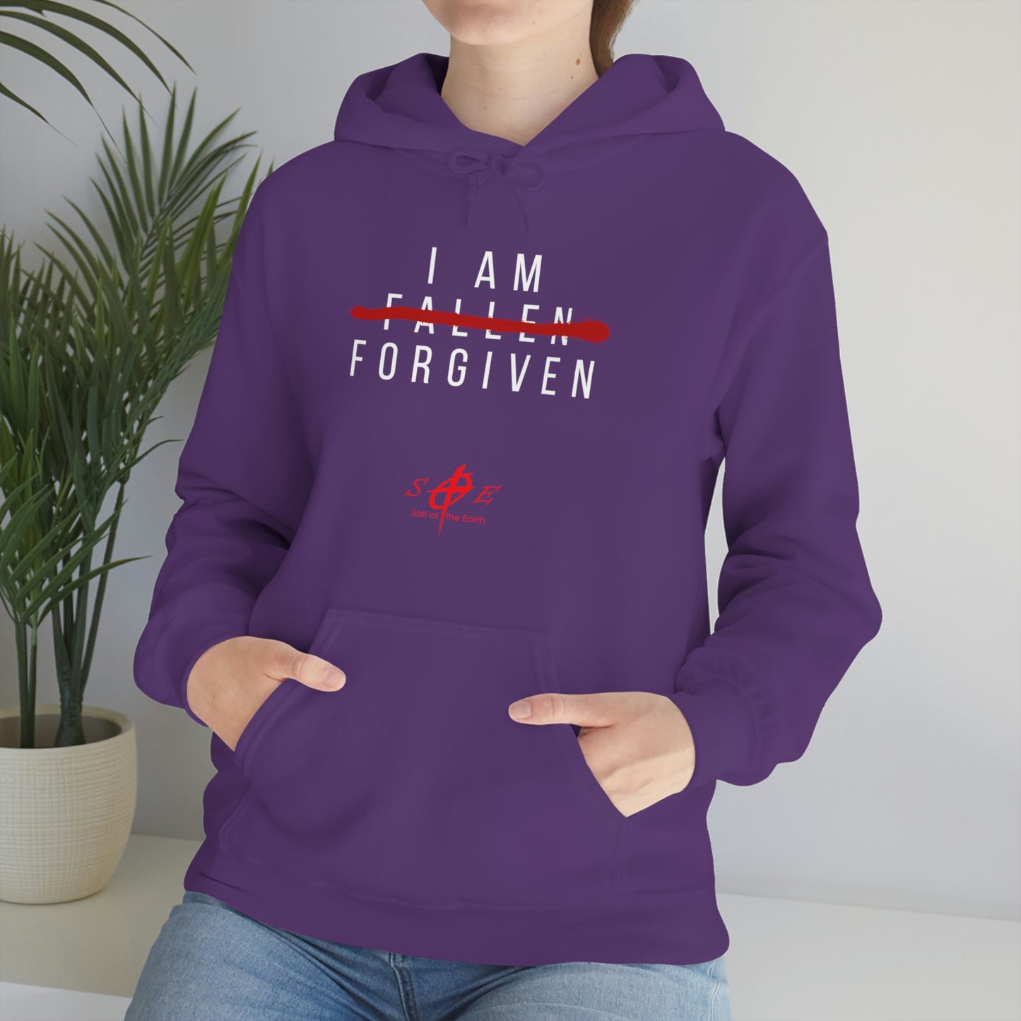 I am Fallen Forgiven - Unisex Heavy Blend™ Hooded Sweatshirt