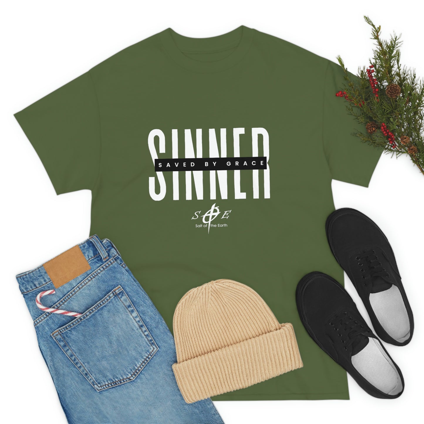 Sinner Saved by Grace Unisex Heavy Cotton Tee