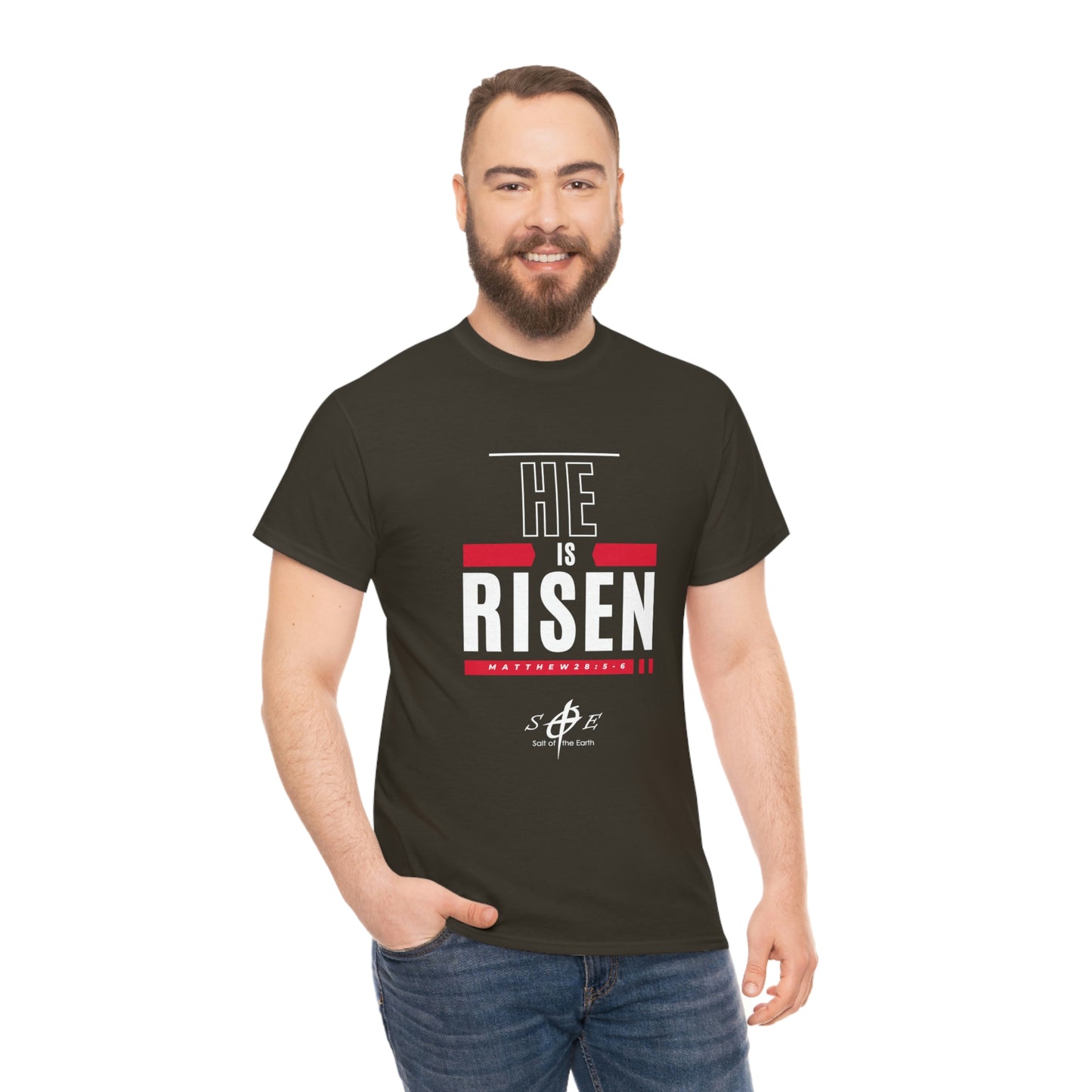 He is Risen Unisex Heavy Cotton Tee