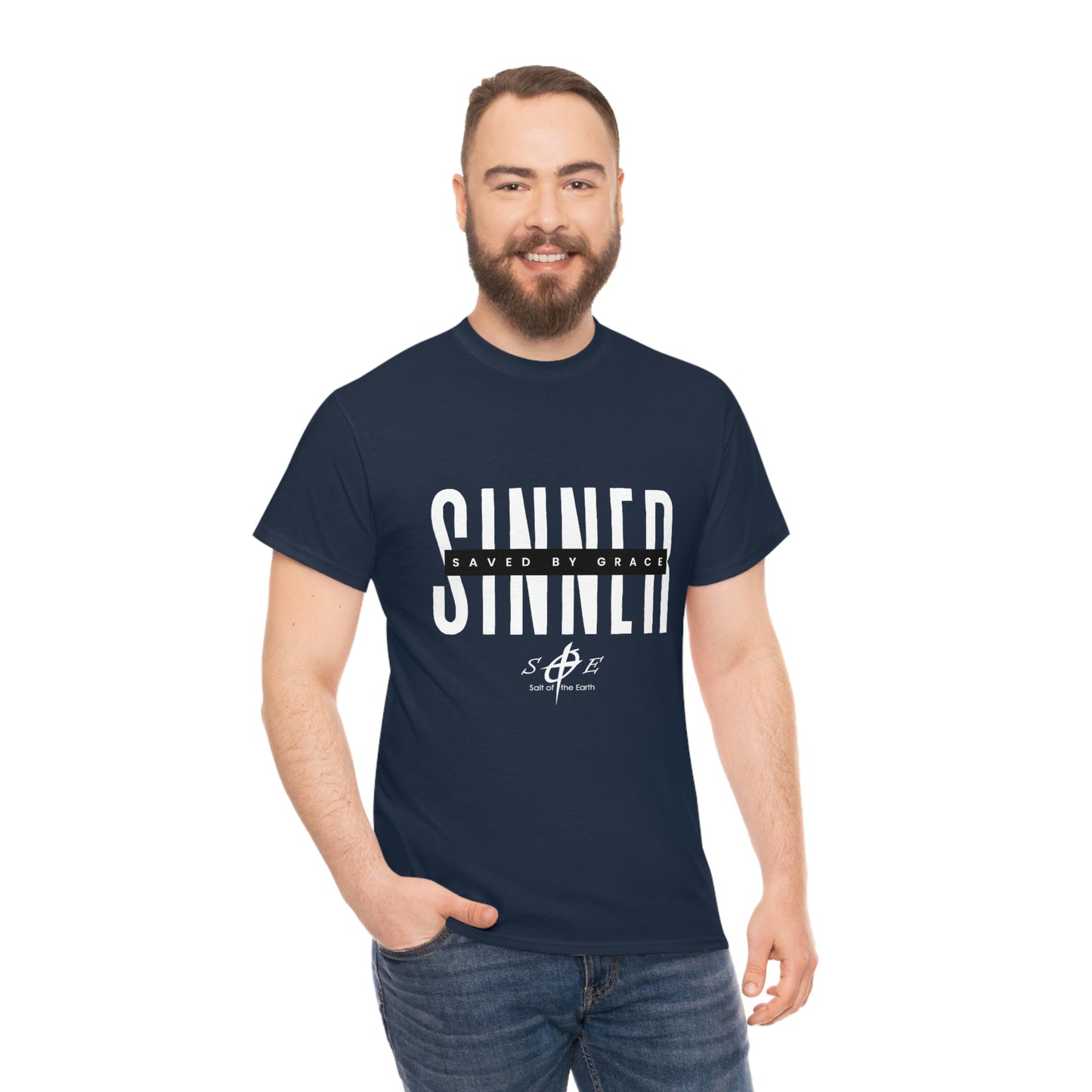 Sinner Saved by Grace Unisex Heavy Cotton Tee