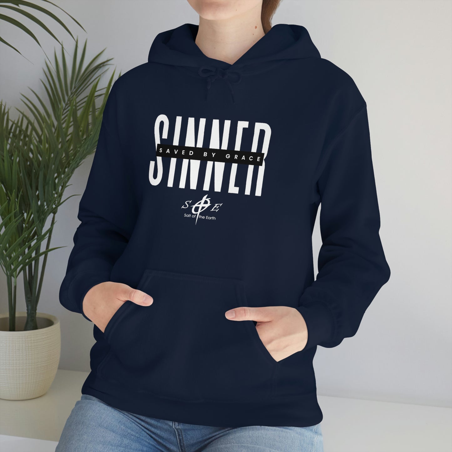 Sinner Saved by Grace - Unisex Heavy Blend™ Hooded Sweatshirt