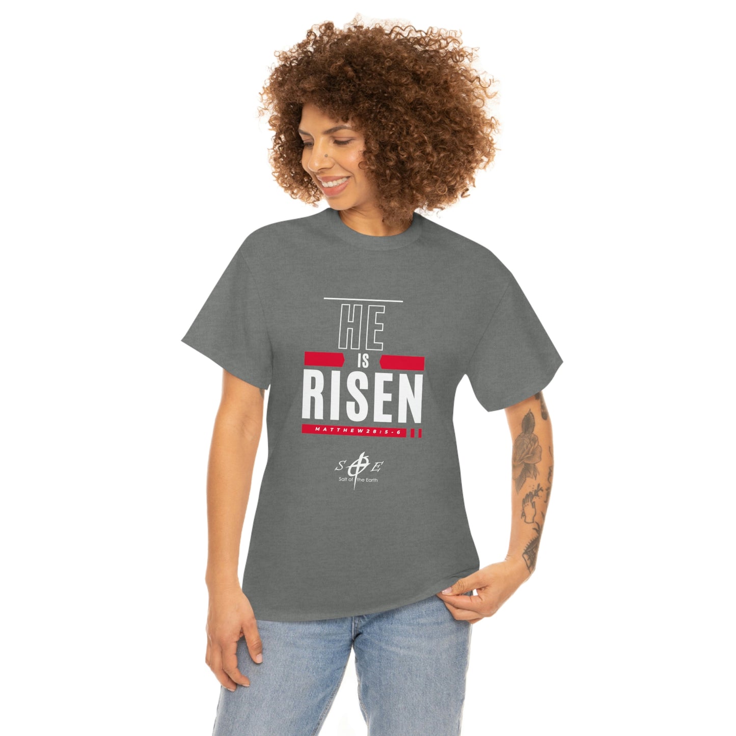 He is Risen Unisex Heavy Cotton Tee