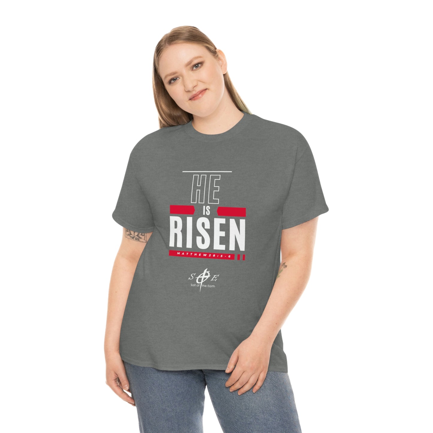 He is Risen Unisex Heavy Cotton Tee