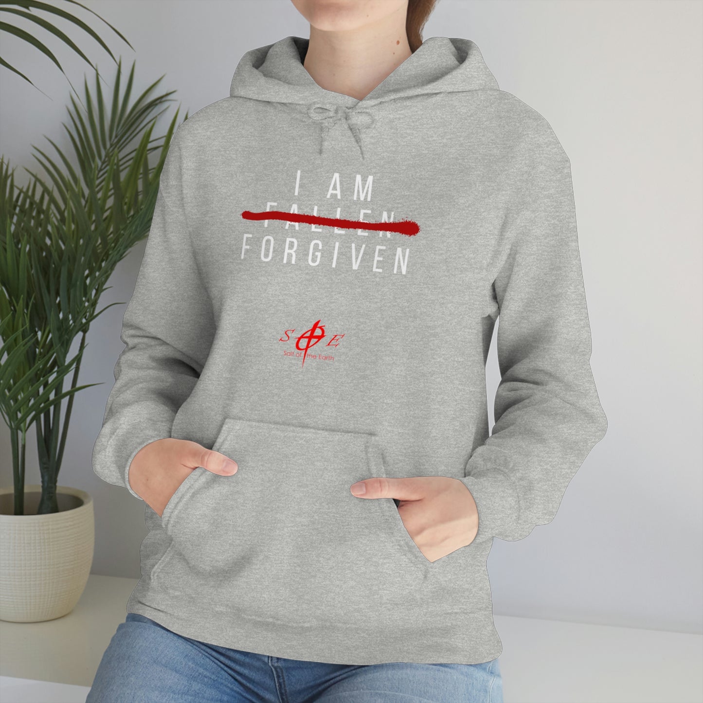 I am Fallen Forgiven - Unisex Heavy Blend™ Hooded Sweatshirt