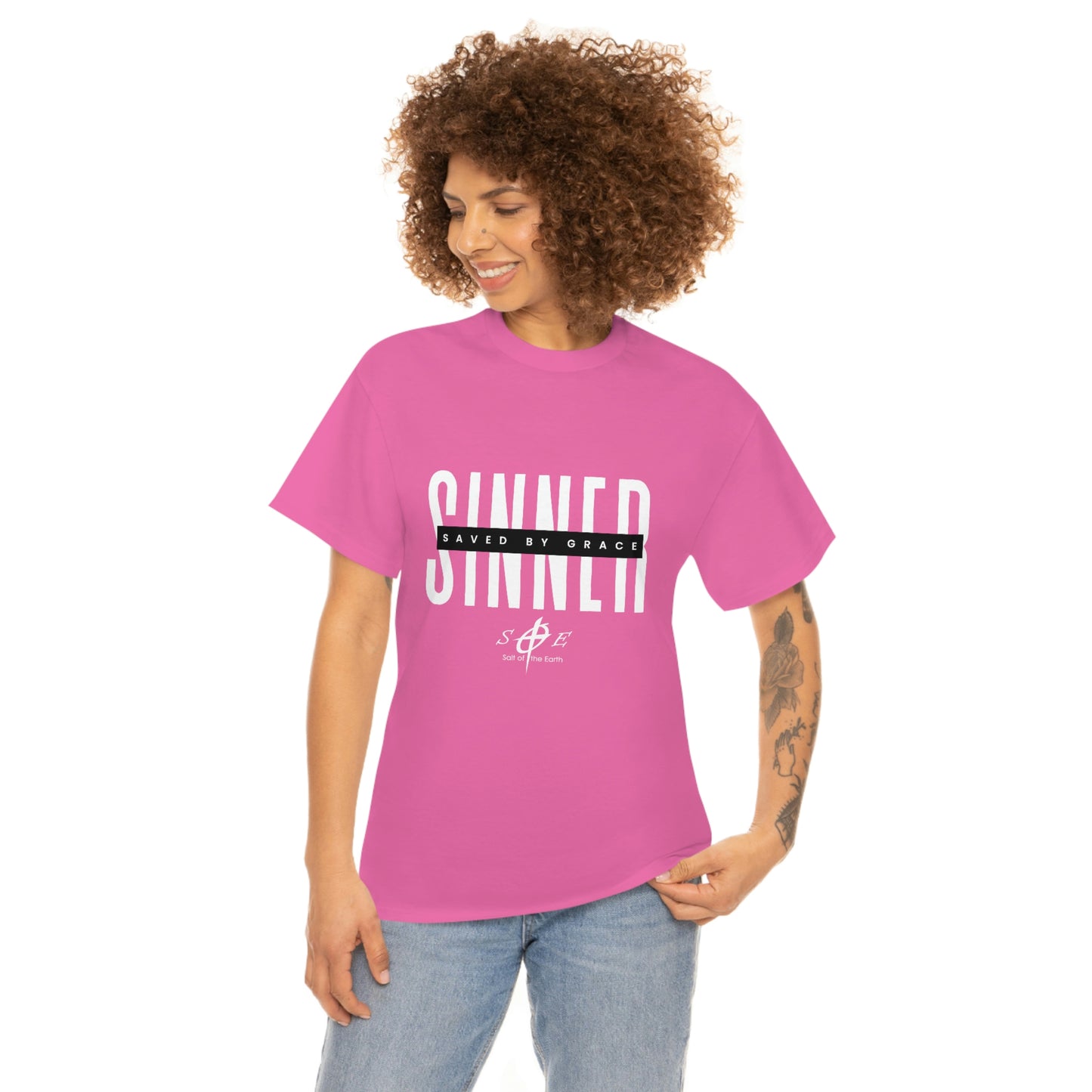 Sinner Saved by Grace Unisex Heavy Cotton Tee