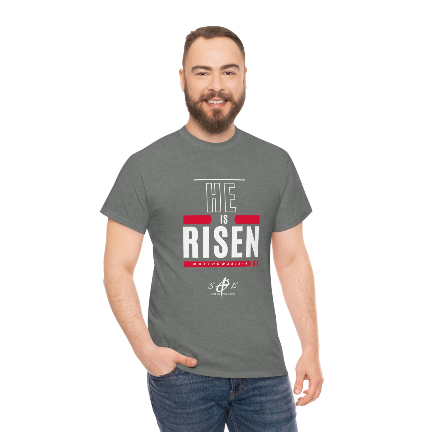 He is Risen Unisex Heavy Cotton Tee