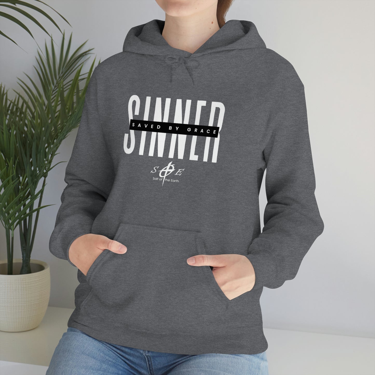 Sinner Saved by Grace - Unisex Heavy Blend™ Hooded Sweatshirt