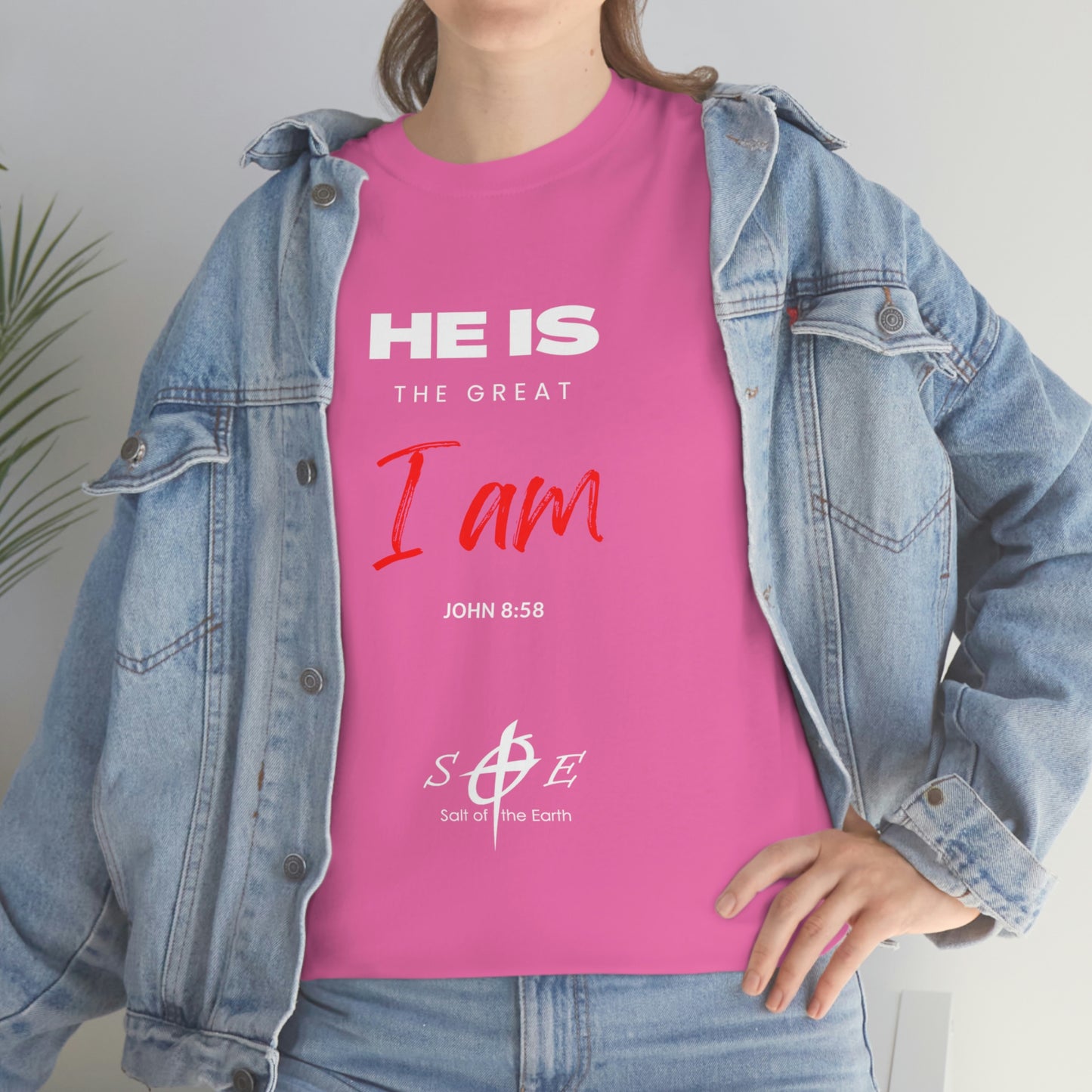 He Is the Great I Am - Unisex Heavy Cotton Tee