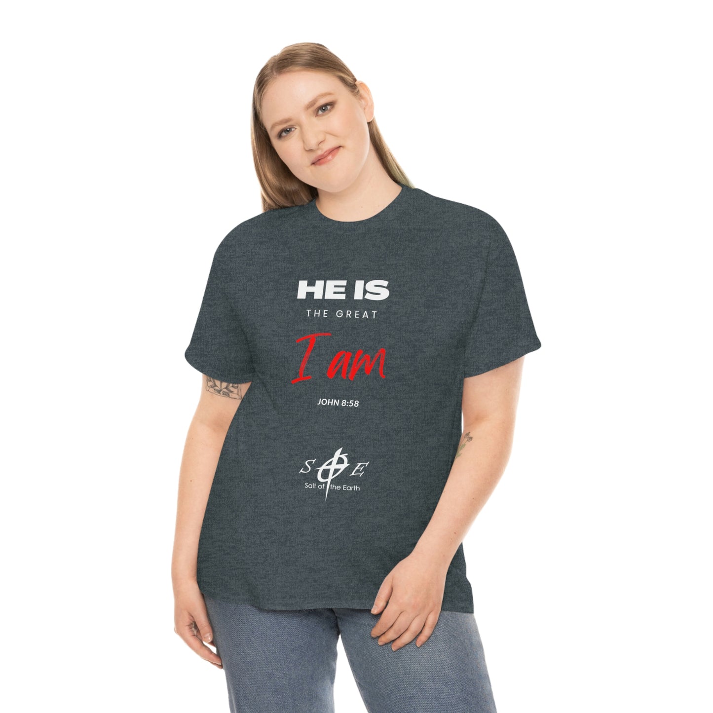 He Is the Great I Am - Unisex Heavy Cotton Tee