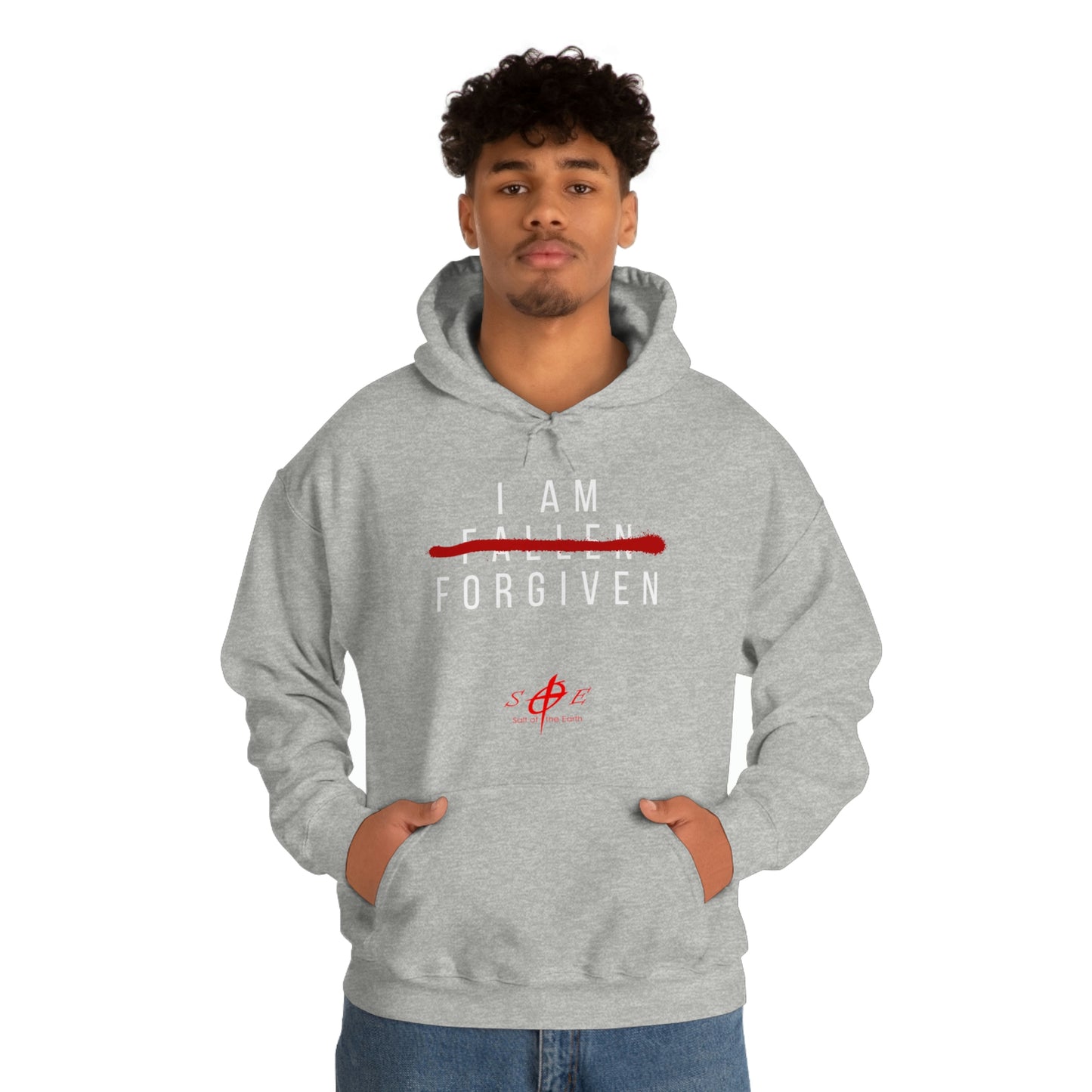 I am Fallen Forgiven - Unisex Heavy Blend™ Hooded Sweatshirt