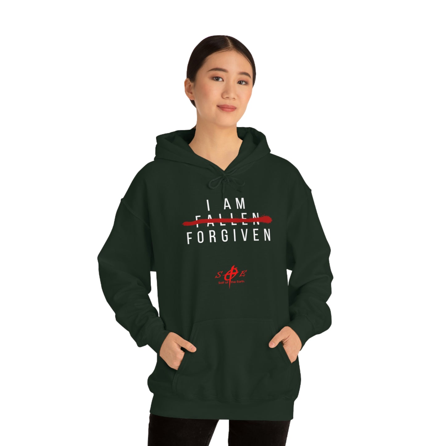 I am Fallen Forgiven - Unisex Heavy Blend™ Hooded Sweatshirt