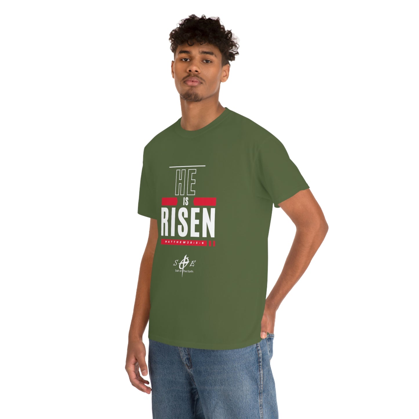 He is Risen Unisex Heavy Cotton Tee