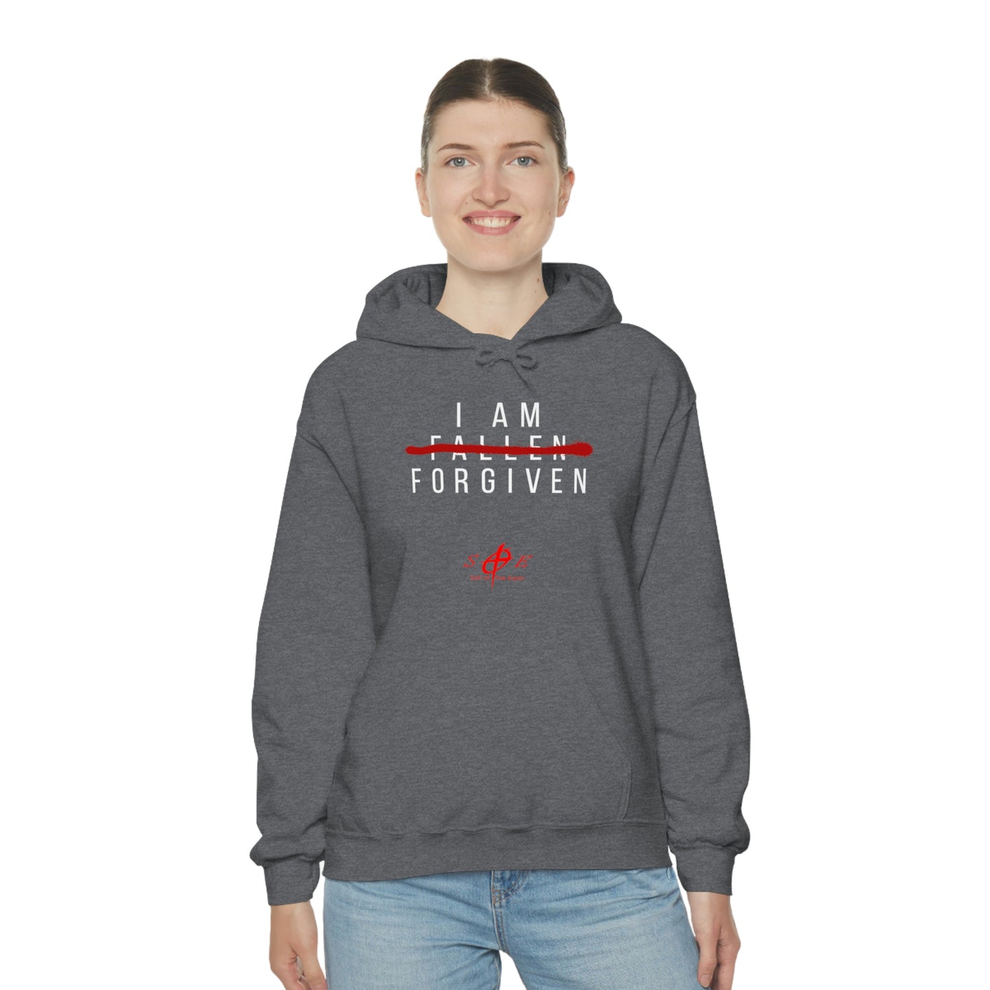 I am Fallen Forgiven - Unisex Heavy Blend™ Hooded Sweatshirt