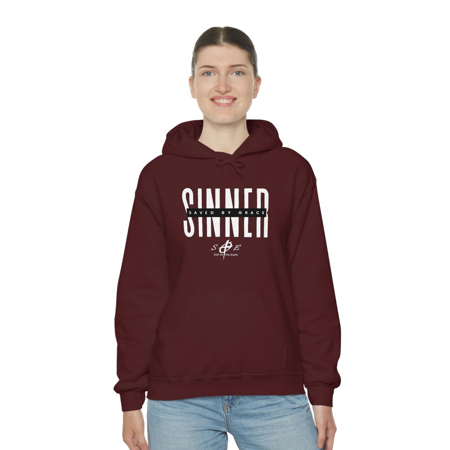 Sinner Saved by Grace - Unisex Heavy Blend™ Hooded Sweatshirt