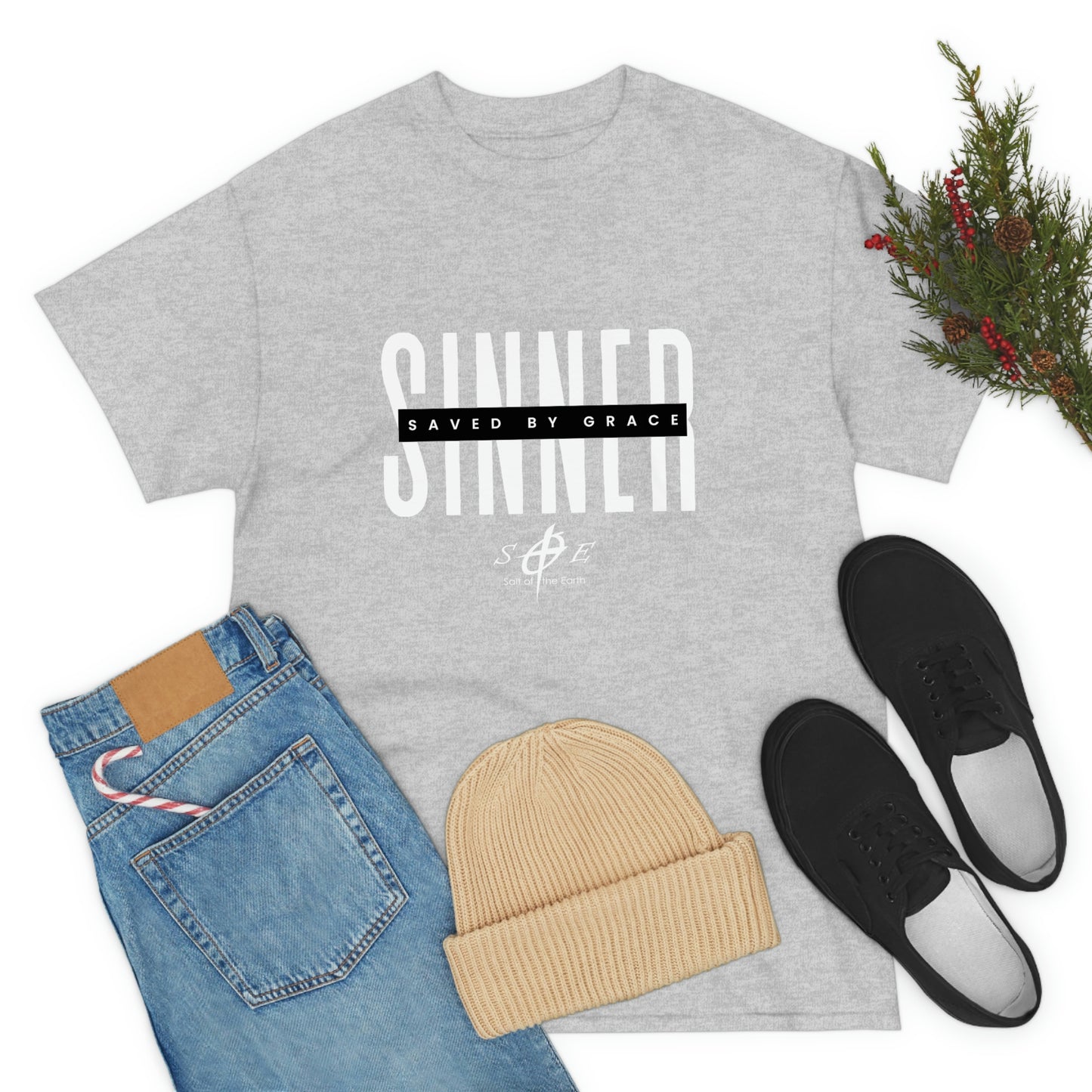 Sinner Saved by Grace Unisex Heavy Cotton Tee