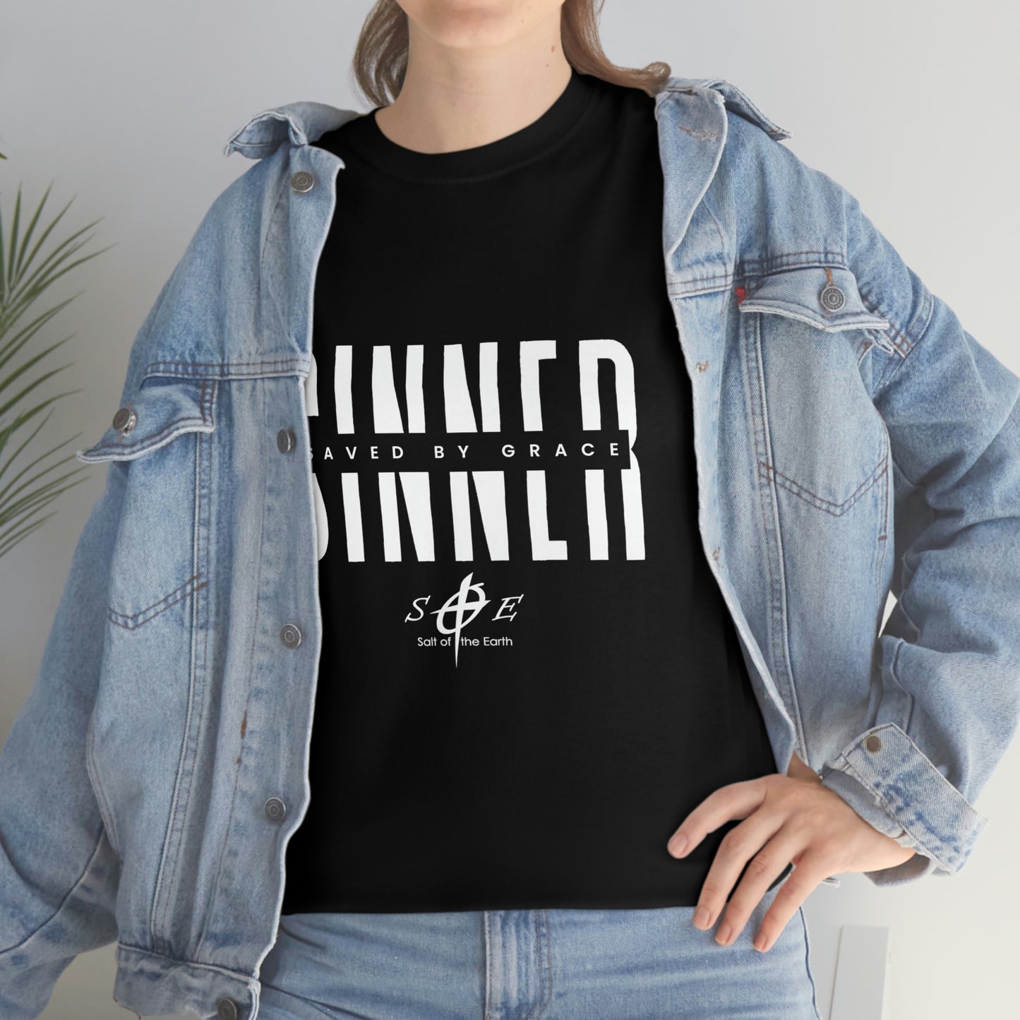 Sinner Saved by Grace Unisex Heavy Cotton Tee