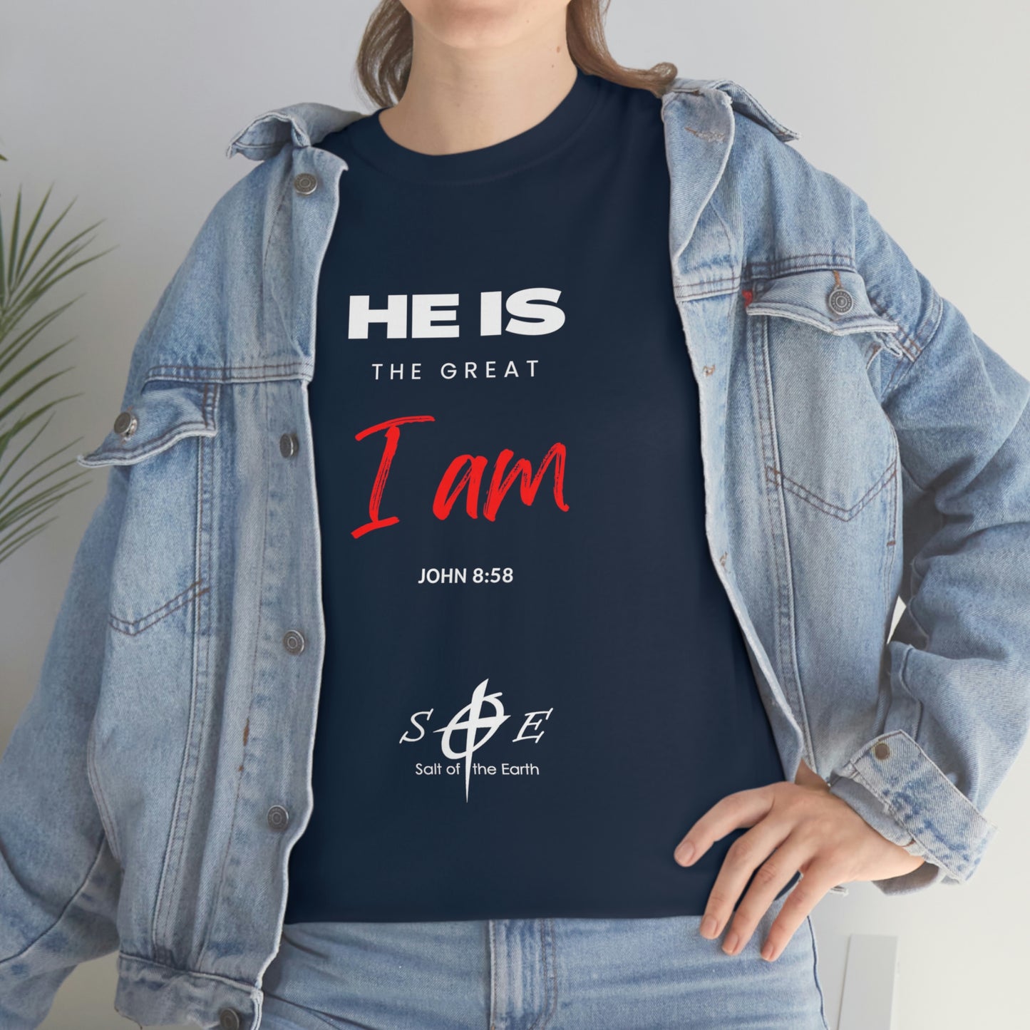 He Is the Great I Am - Unisex Heavy Cotton Tee