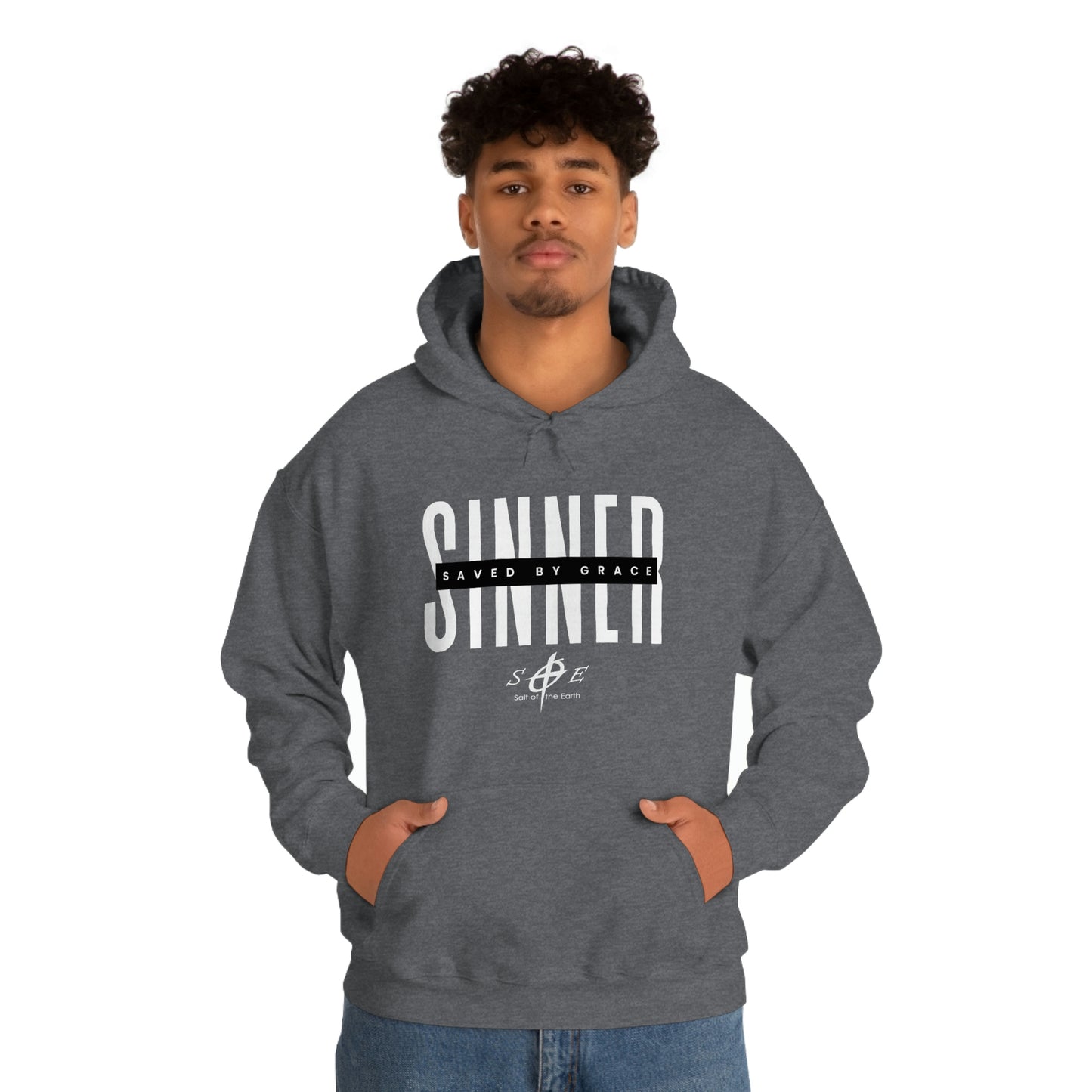 Sinner Saved by Grace - Unisex Heavy Blend™ Hooded Sweatshirt