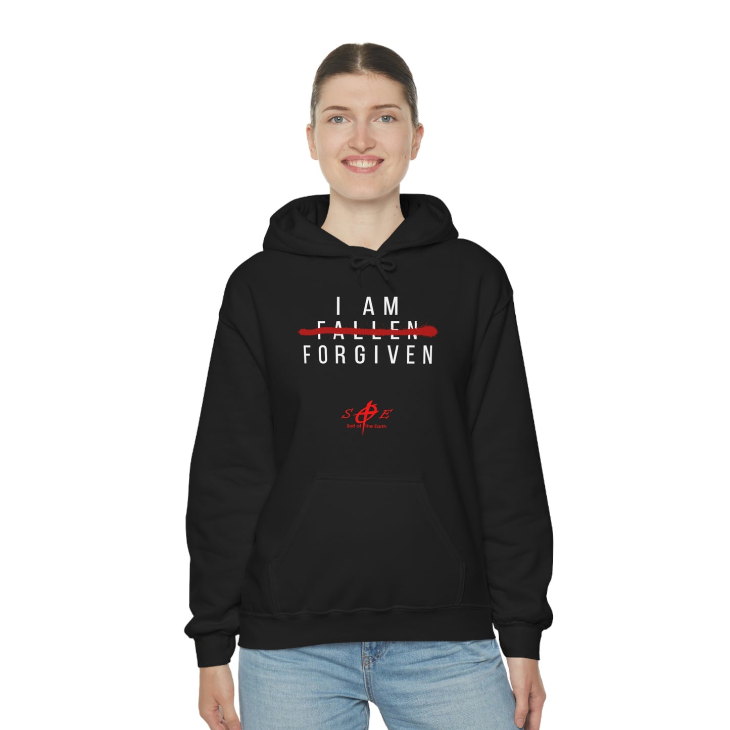 I am Fallen Forgiven - Unisex Heavy Blend™ Hooded Sweatshirt