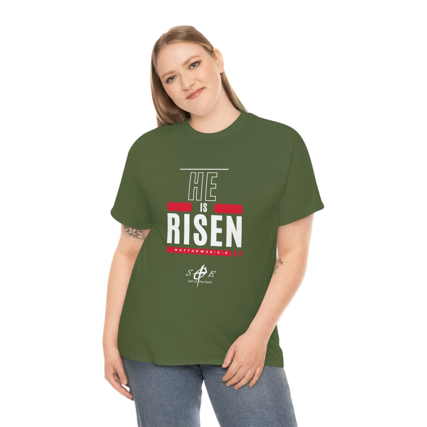 He is Risen Unisex Heavy Cotton Tee