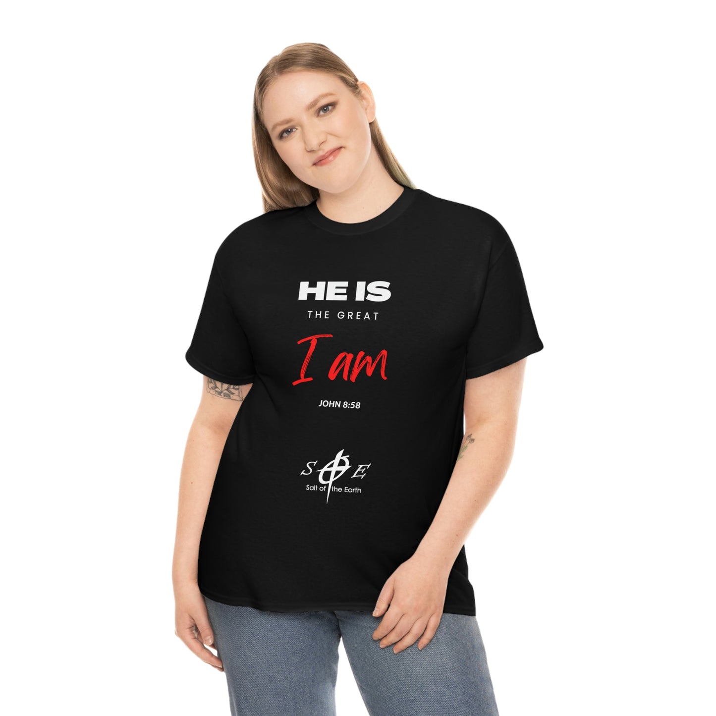 He Is the Great I Am - Unisex Heavy Cotton Tee