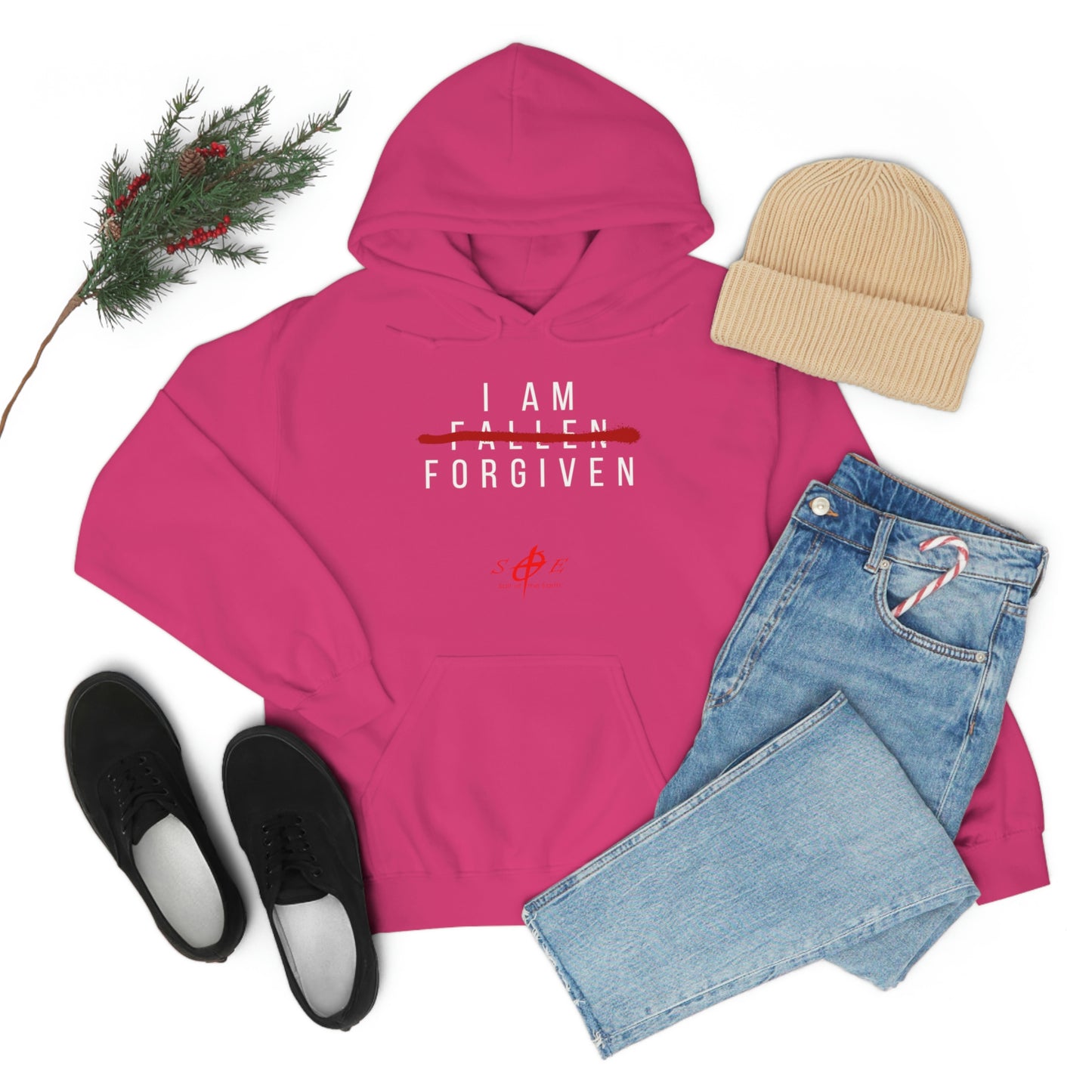 I am Fallen Forgiven - Unisex Heavy Blend™ Hooded Sweatshirt