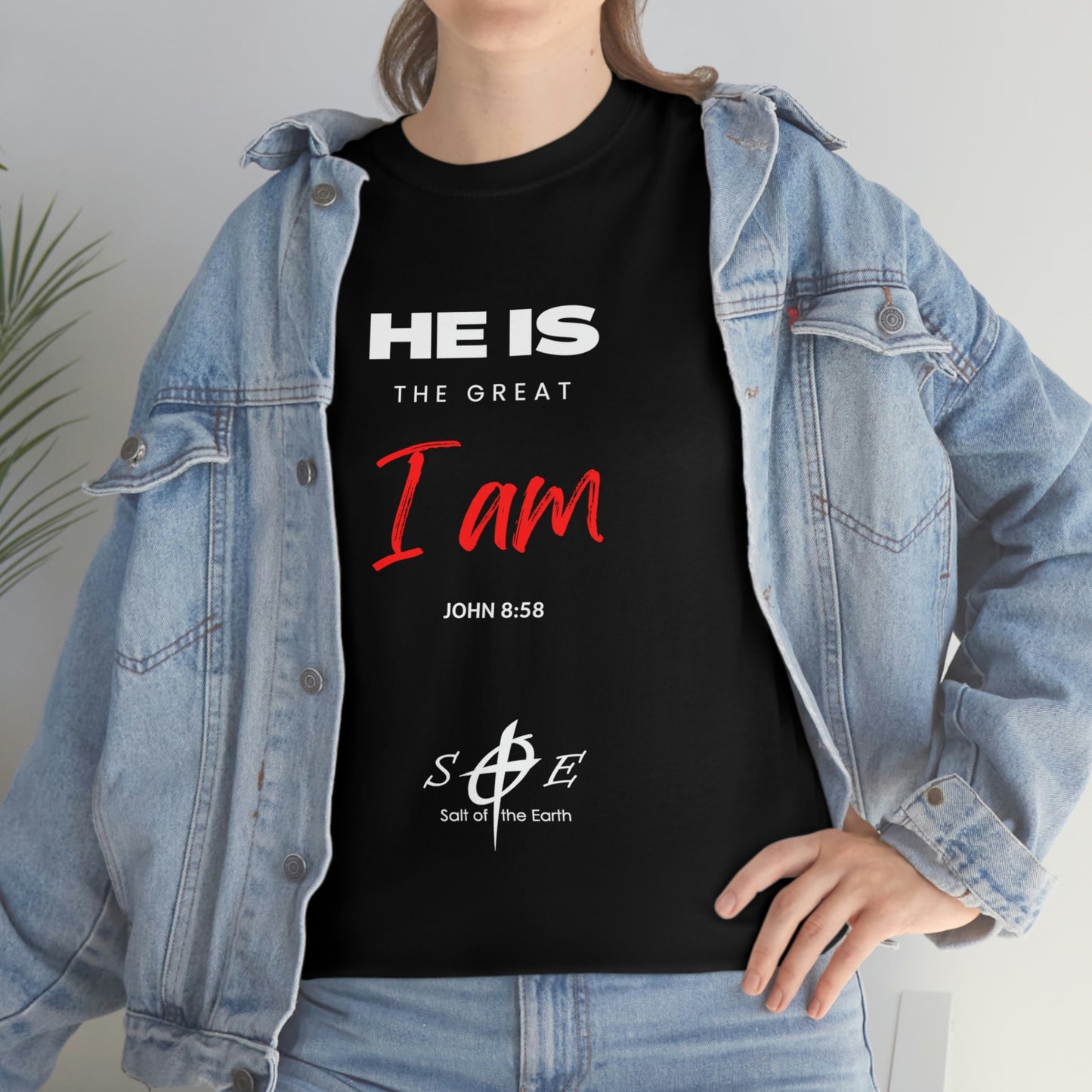 He Is the Great I Am - Unisex Heavy Cotton Tee