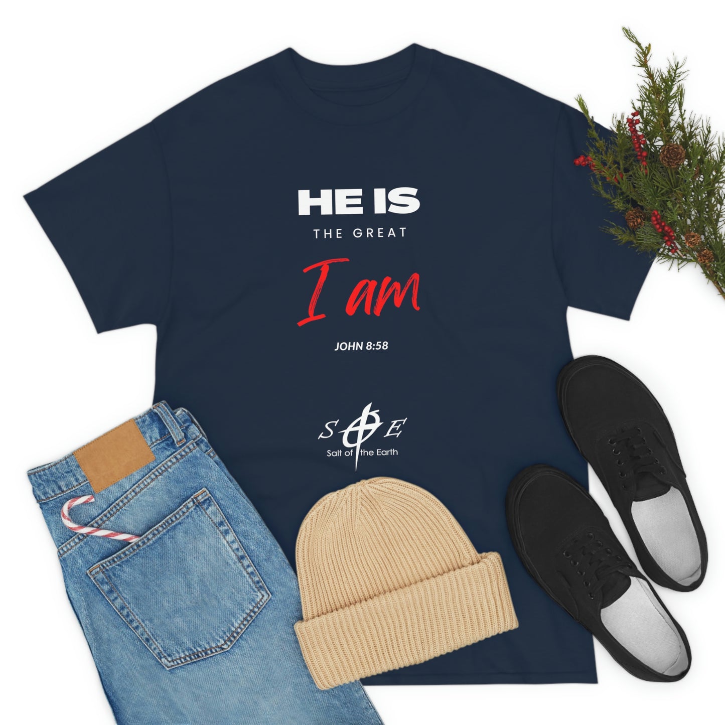 He Is the Great I Am - Unisex Heavy Cotton Tee