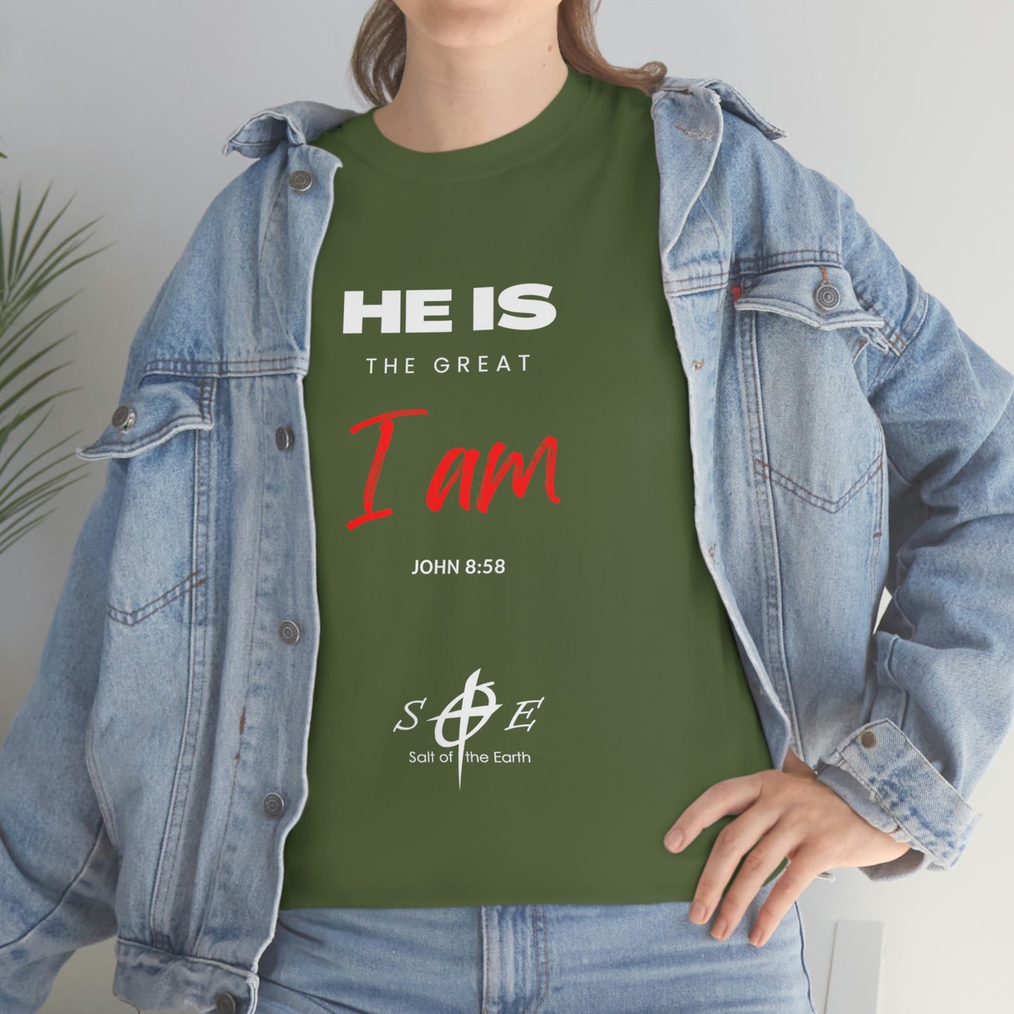 He Is the Great I Am - Unisex Heavy Cotton Tee