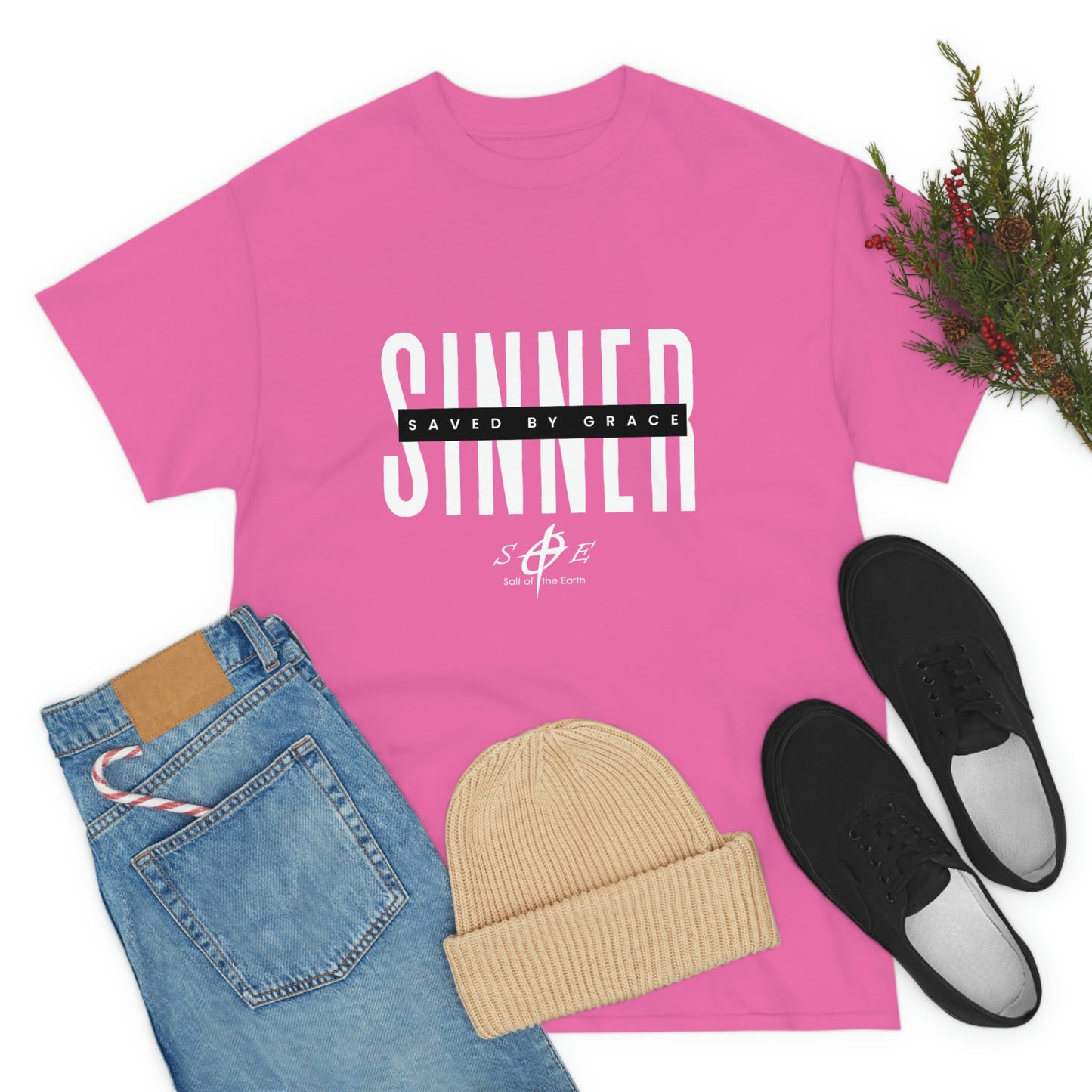 Sinner Saved by Grace Unisex Heavy Cotton Tee