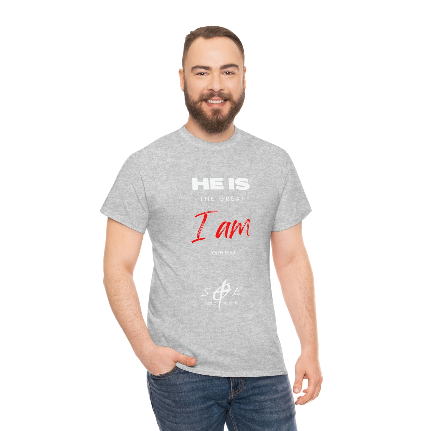 He Is the Great I Am - Unisex Heavy Cotton Tee