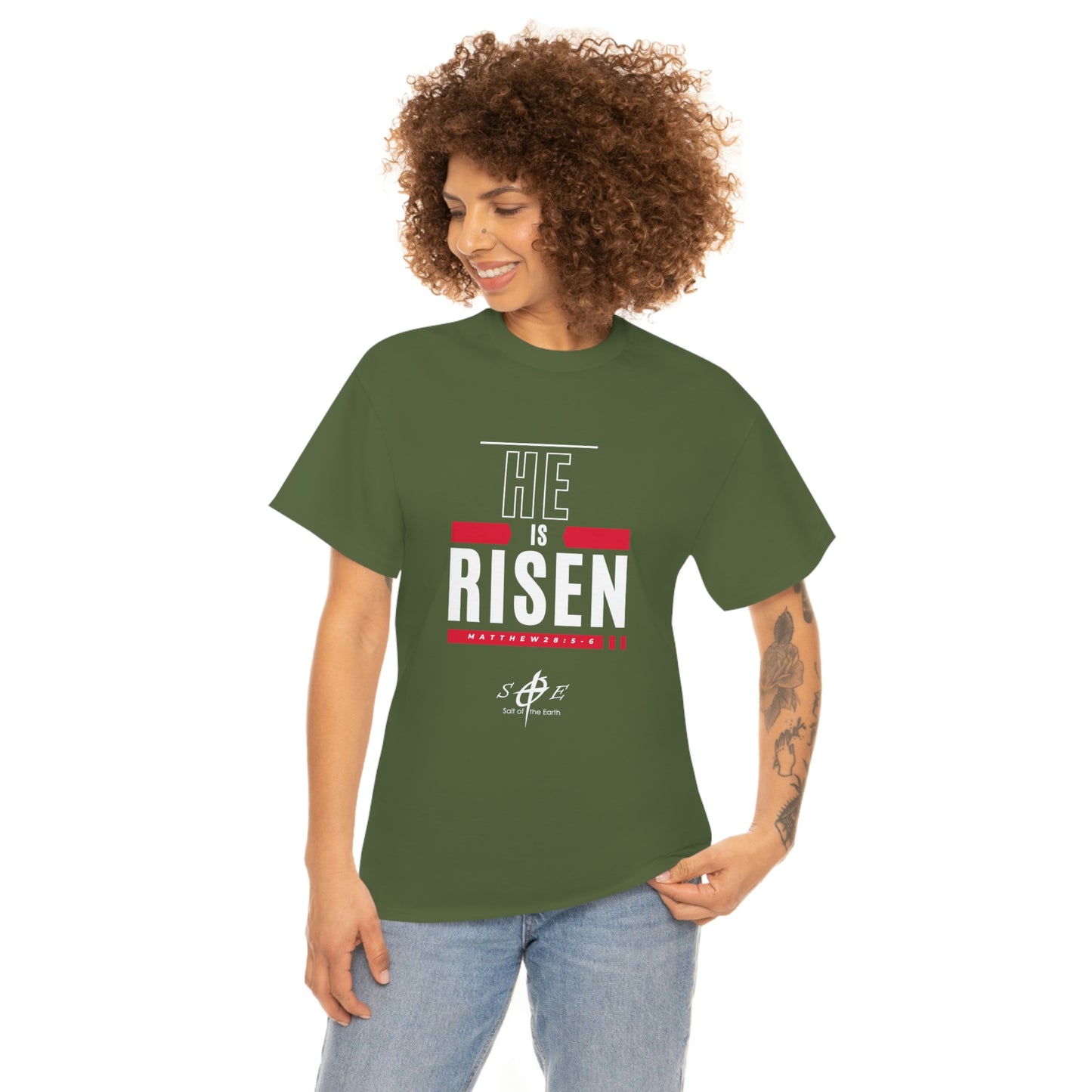 He is Risen Unisex Heavy Cotton Tee