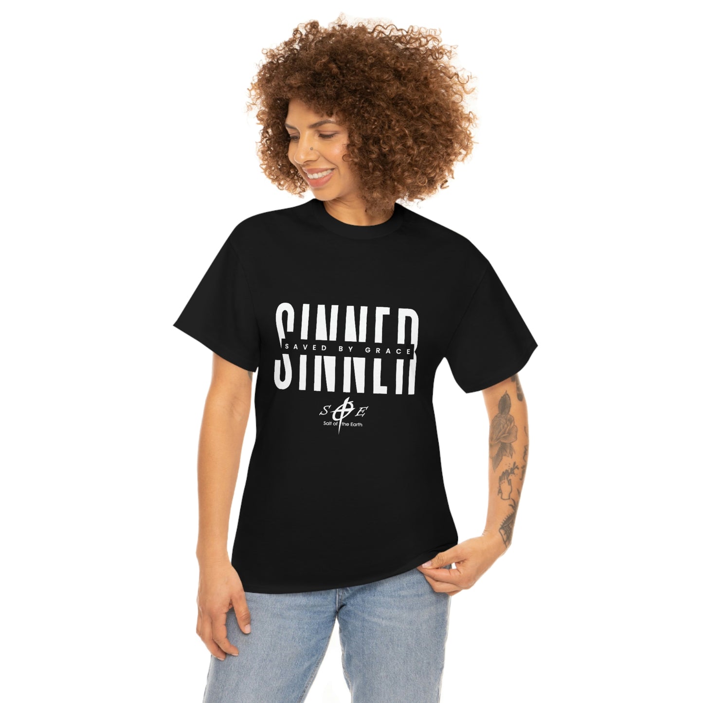 Sinner Saved by Grace Unisex Heavy Cotton Tee