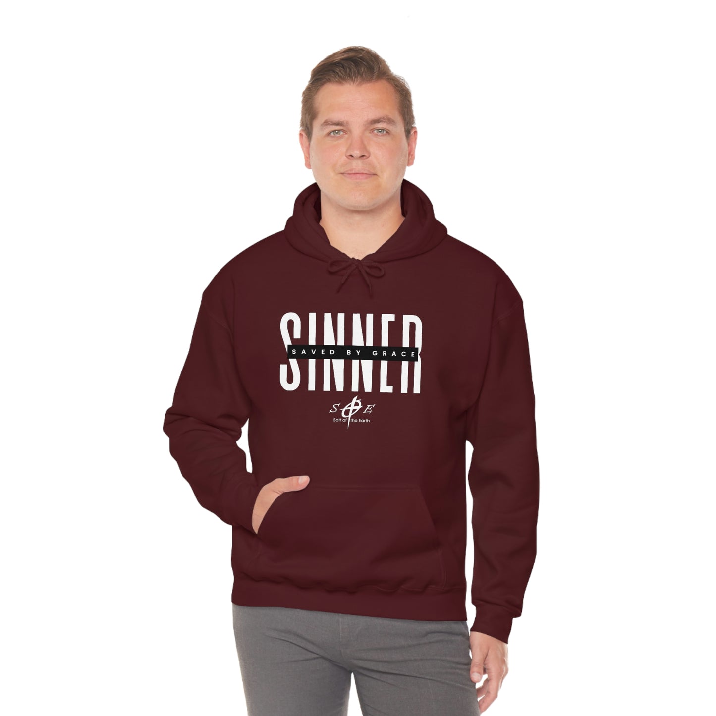 Sinner Saved by Grace - Unisex Heavy Blend™ Hooded Sweatshirt