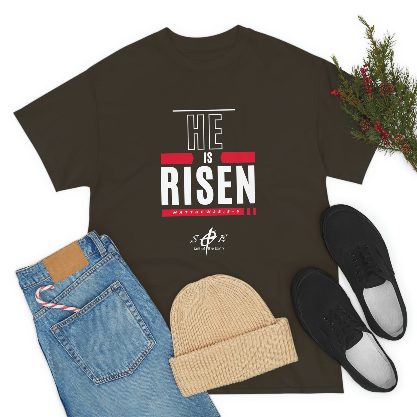 He is Risen Unisex Heavy Cotton Tee