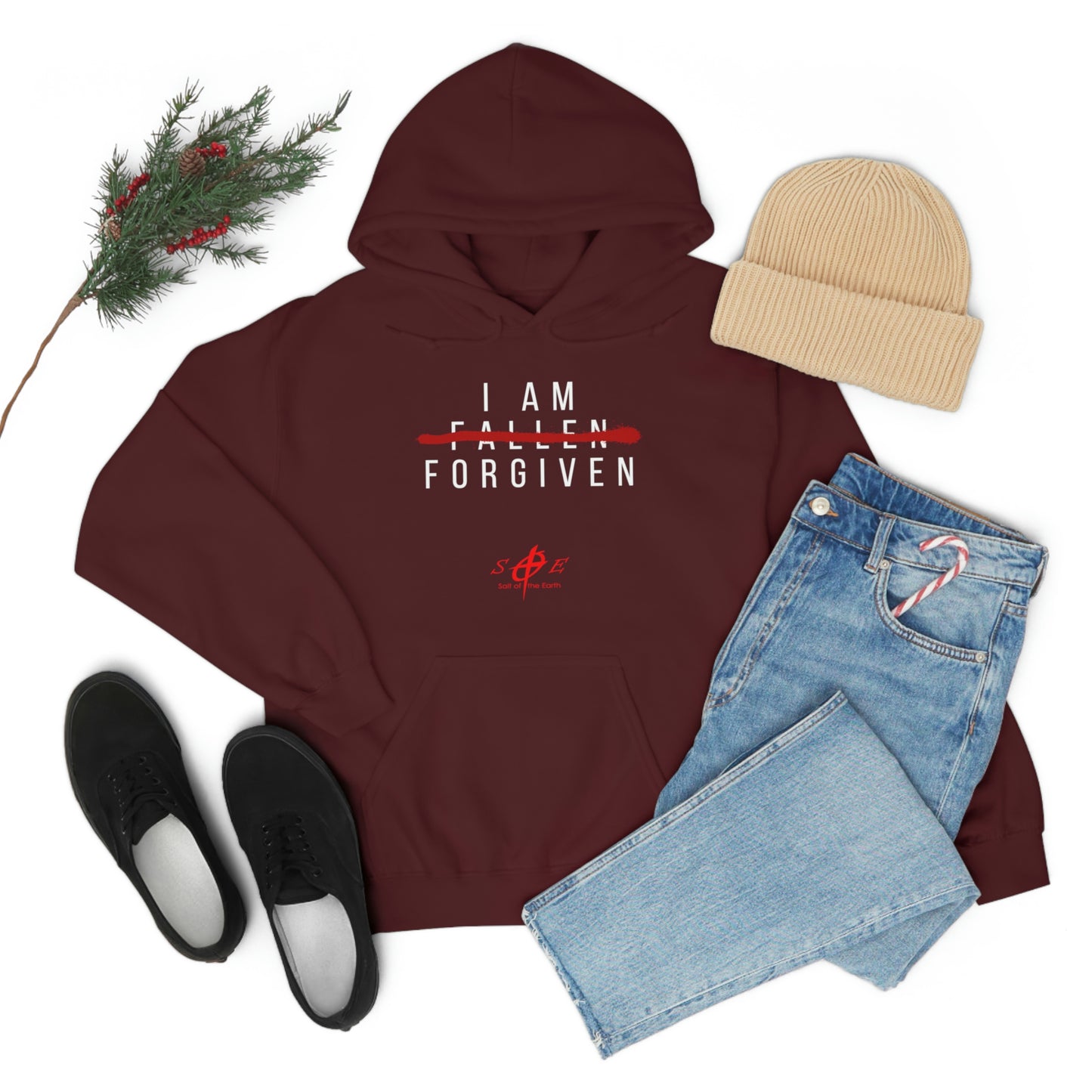 I am Fallen Forgiven - Unisex Heavy Blend™ Hooded Sweatshirt