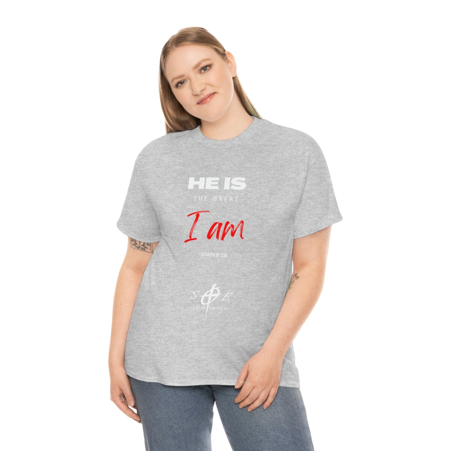 He Is the Great I Am - Unisex Heavy Cotton Tee