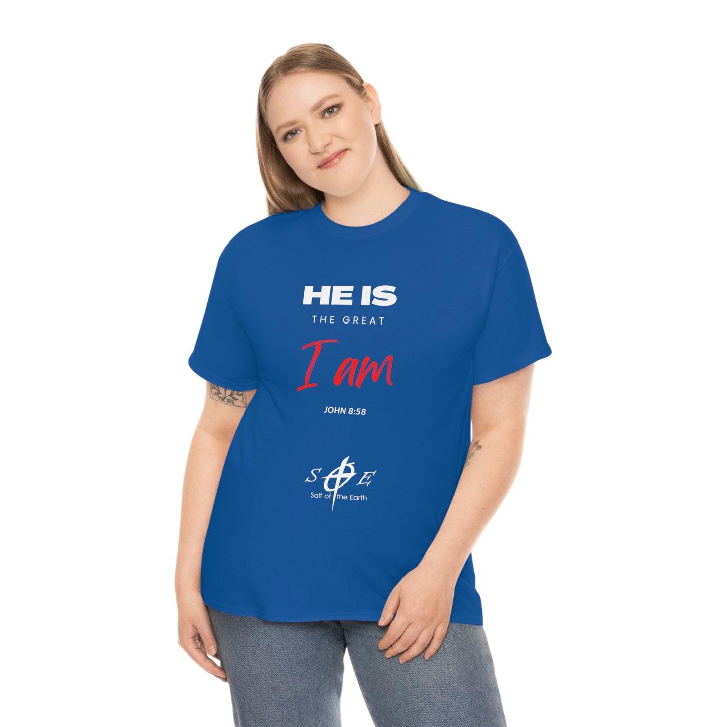 He Is the Great I Am - Unisex Heavy Cotton Tee