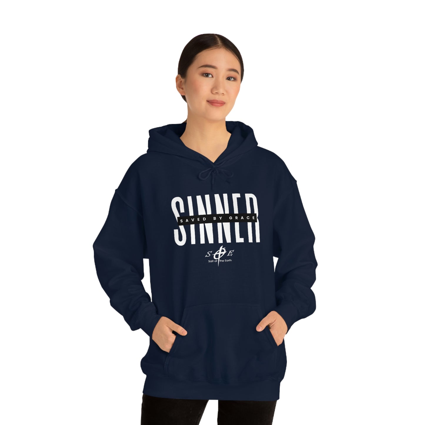 Sinner Saved by Grace - Unisex Heavy Blend™ Hooded Sweatshirt