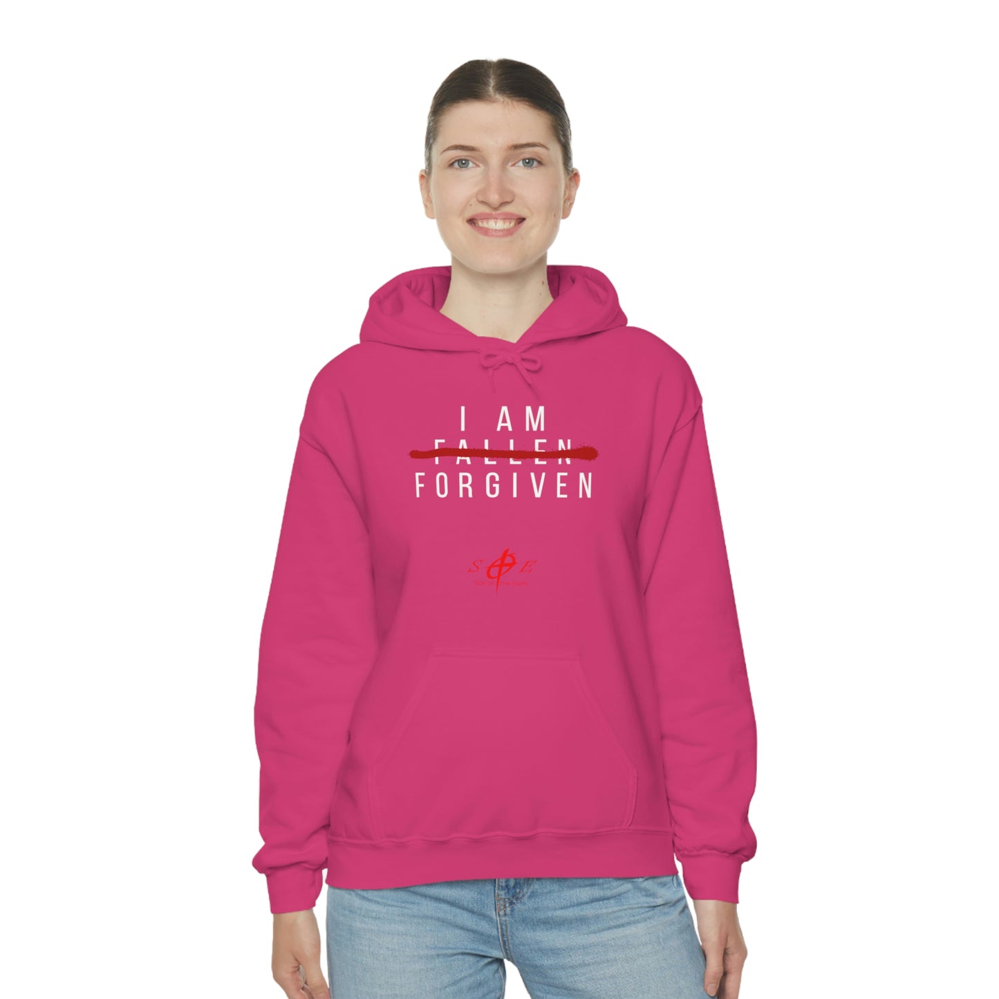 I am Fallen Forgiven - Unisex Heavy Blend™ Hooded Sweatshirt