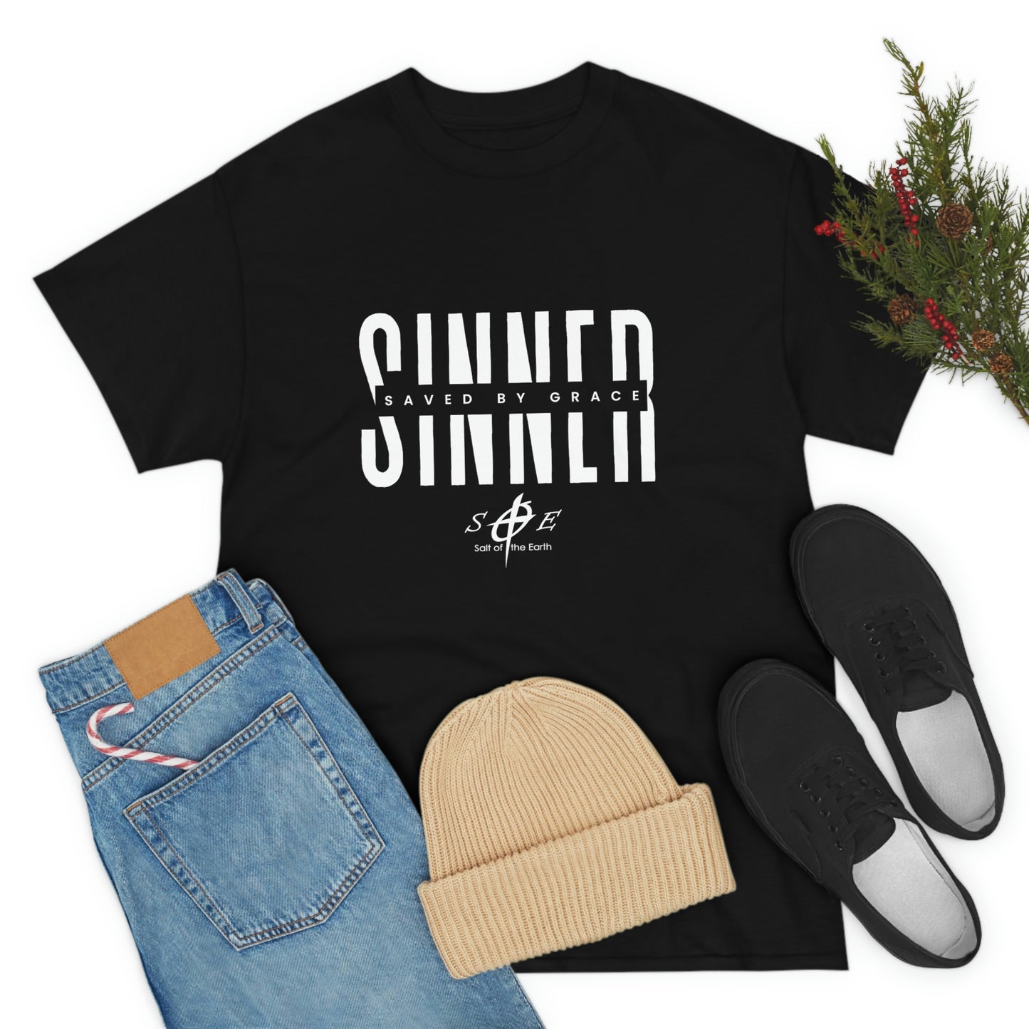 Sinner Saved by Grace Unisex Heavy Cotton Tee