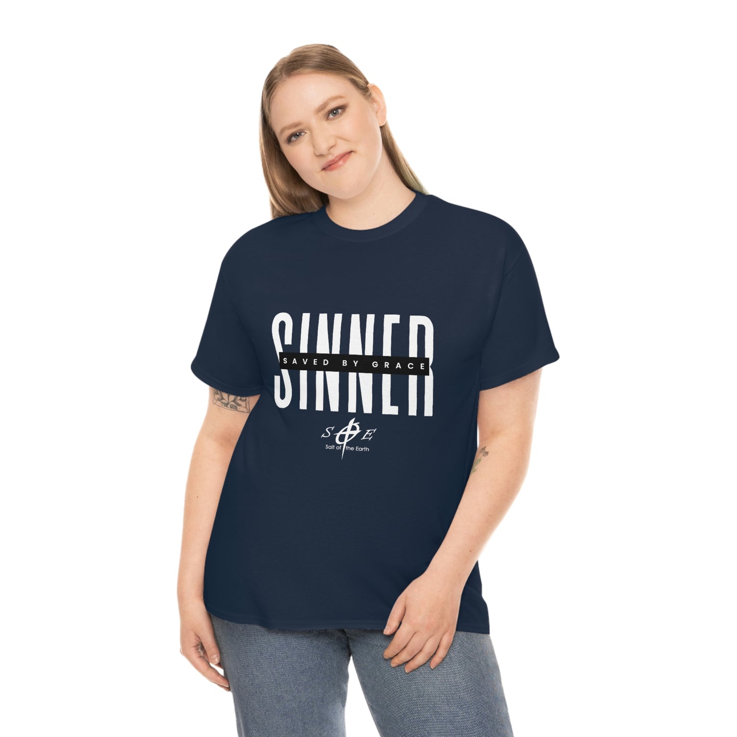 Sinner Saved by Grace Unisex Heavy Cotton Tee