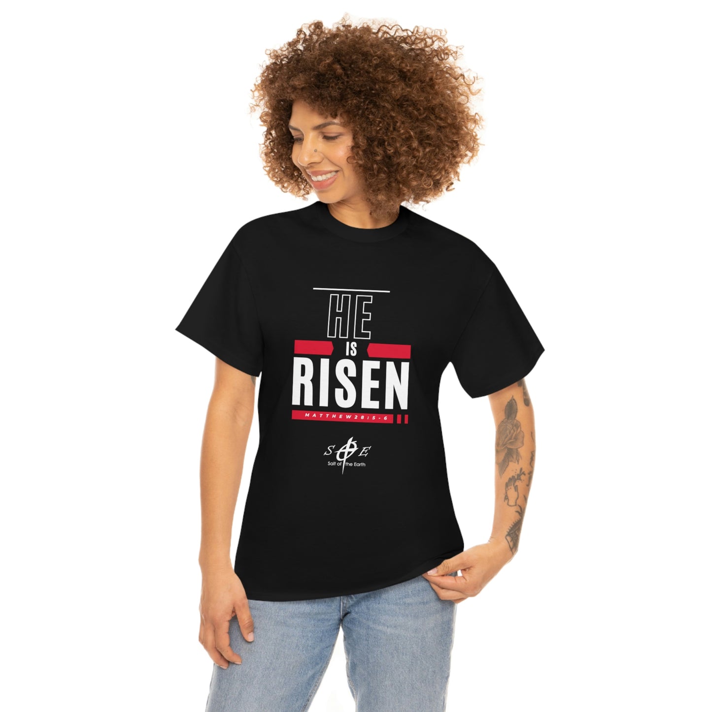 He is Risen Unisex Heavy Cotton Tee